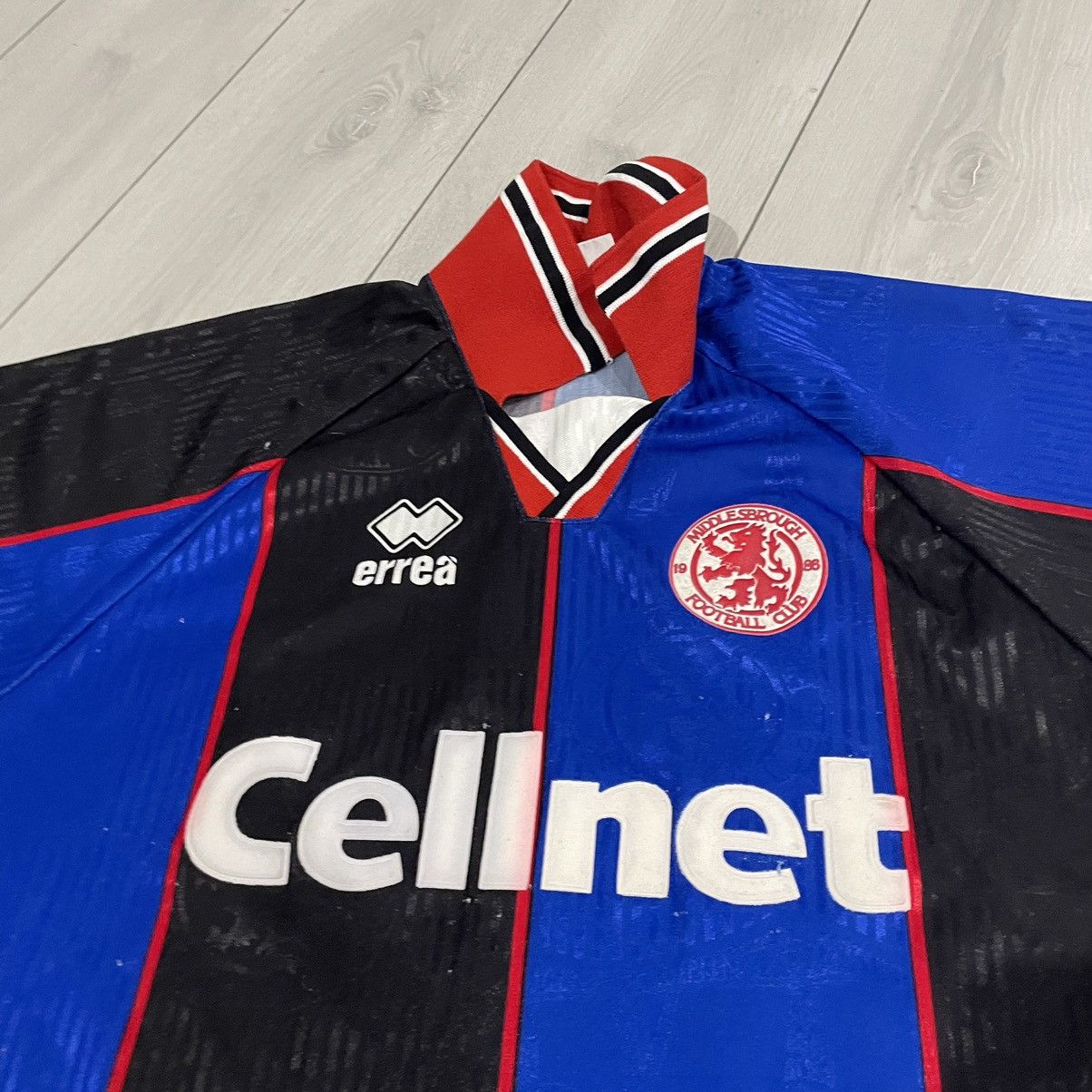 Pro Player Retro 90s CELLNET ERREA MIDDLESBROUGH Shirt Jersey 95 96 Size US L / EU 52-54 / 3 - 2 Thumbnail