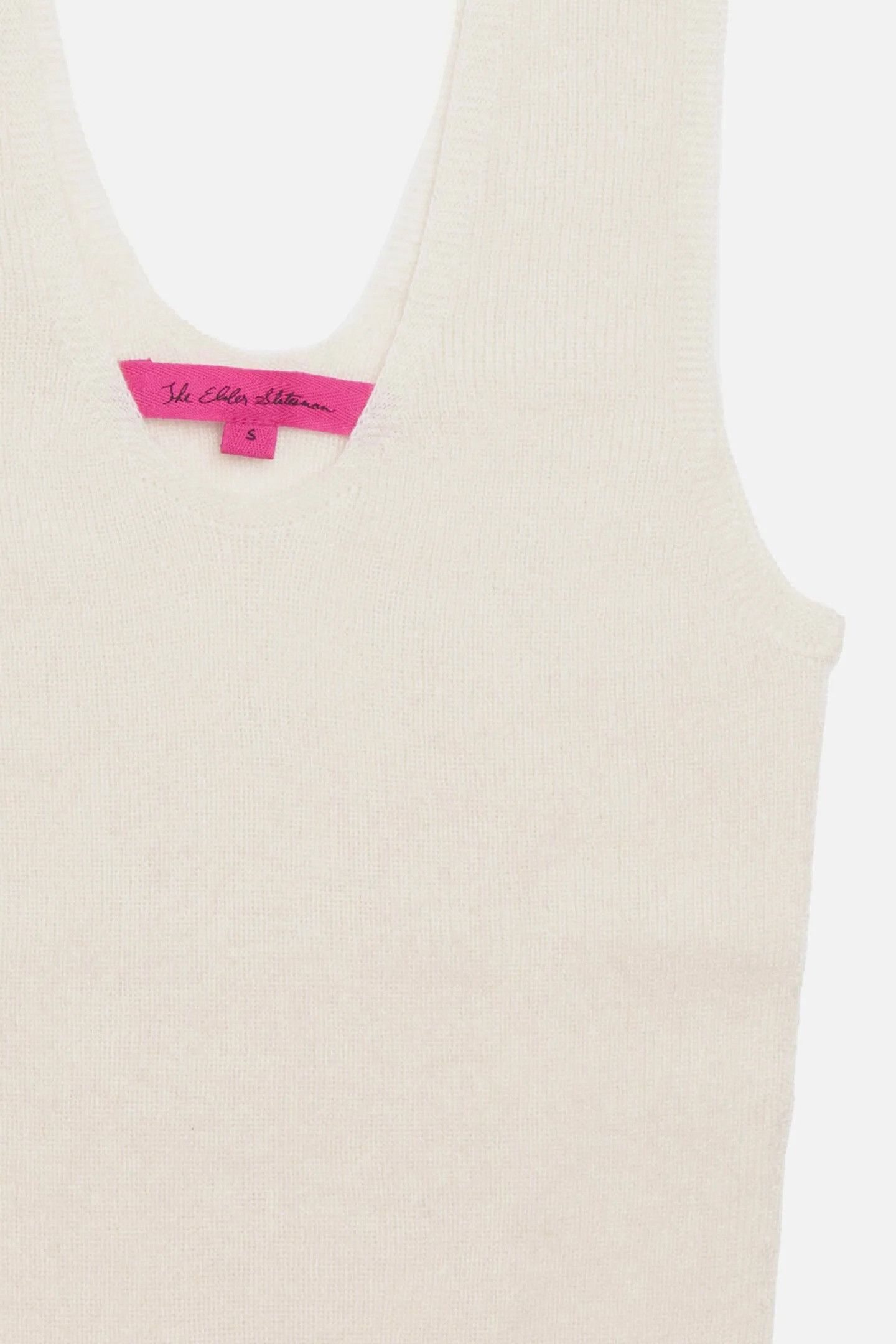 The Elder Statesman $395 The Elder Statesman Delicash White Tank Top Size L / US 10 / IT 46 - 5 Thumbnail