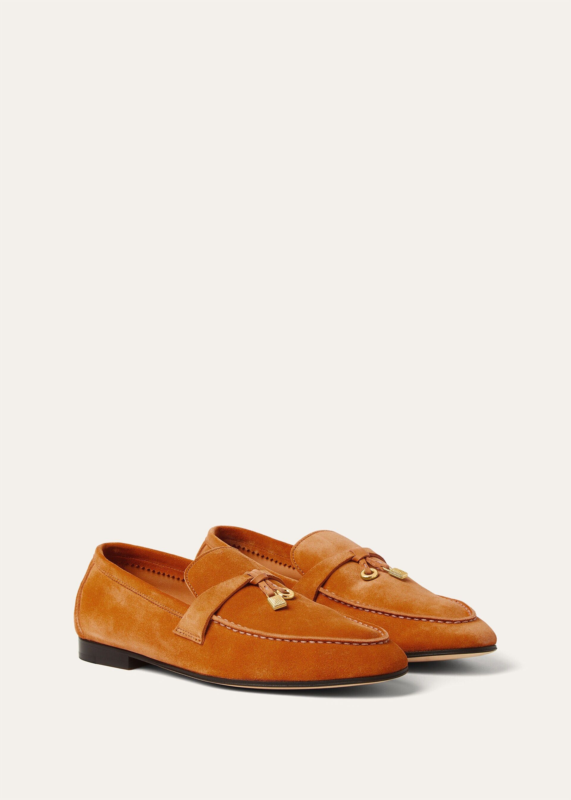 Loro Piana os11x0326 FAQ9903 Joan Loafers in Citrus Orange Size US 9 / IT 39 - 3 Thumbnail