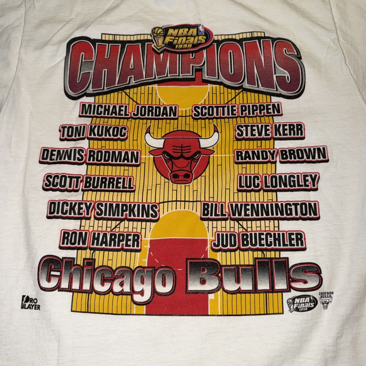 Pro Player Vintage 1998 Chicago Bulls NBA Finals Pro Player Tee Size US M / EU 48-50 / 2 - 5 Thumbnail