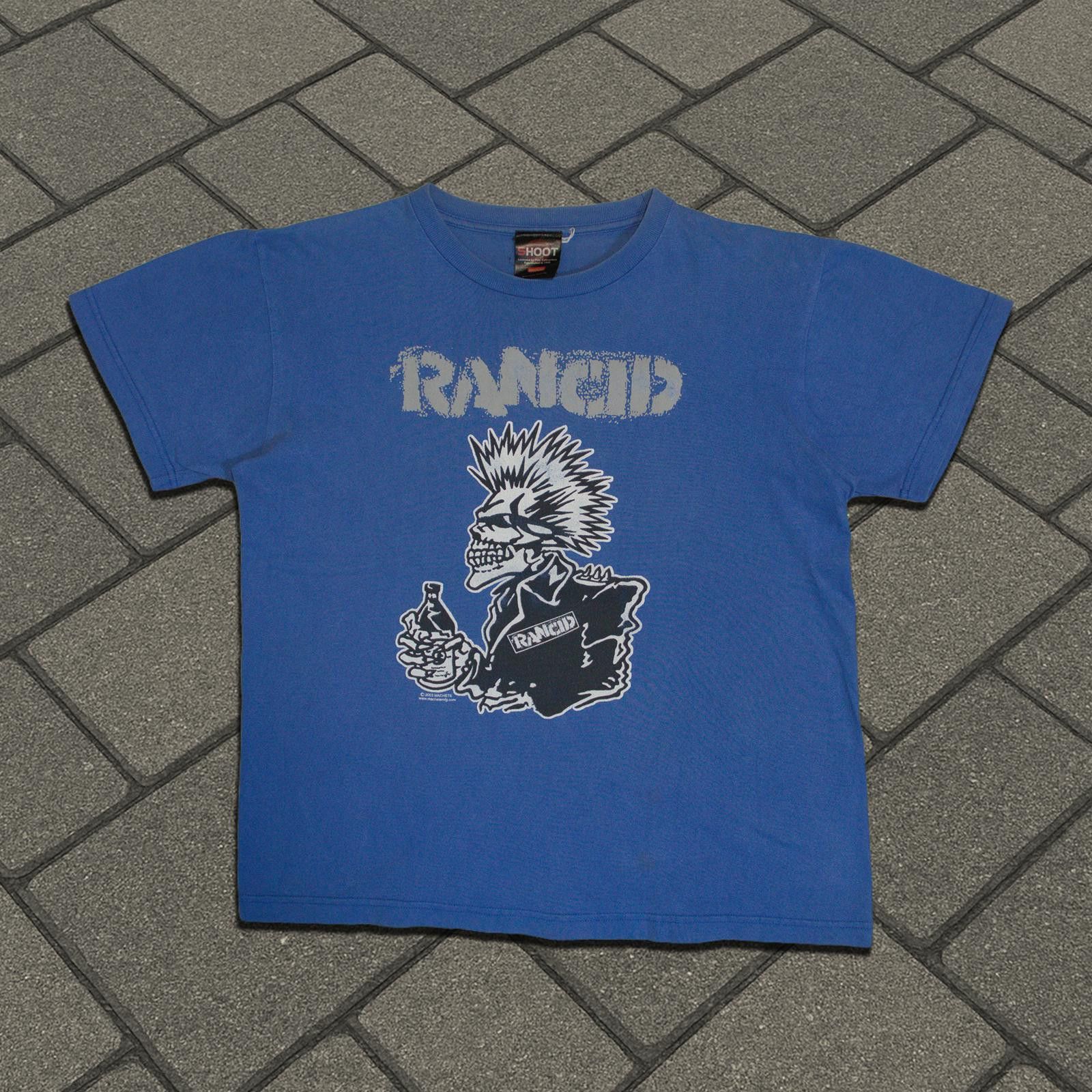 Vintage 2003 Rancid Blue Bottle Tee Size US M / EU 48-50 / 2 - 1 Thumbnail