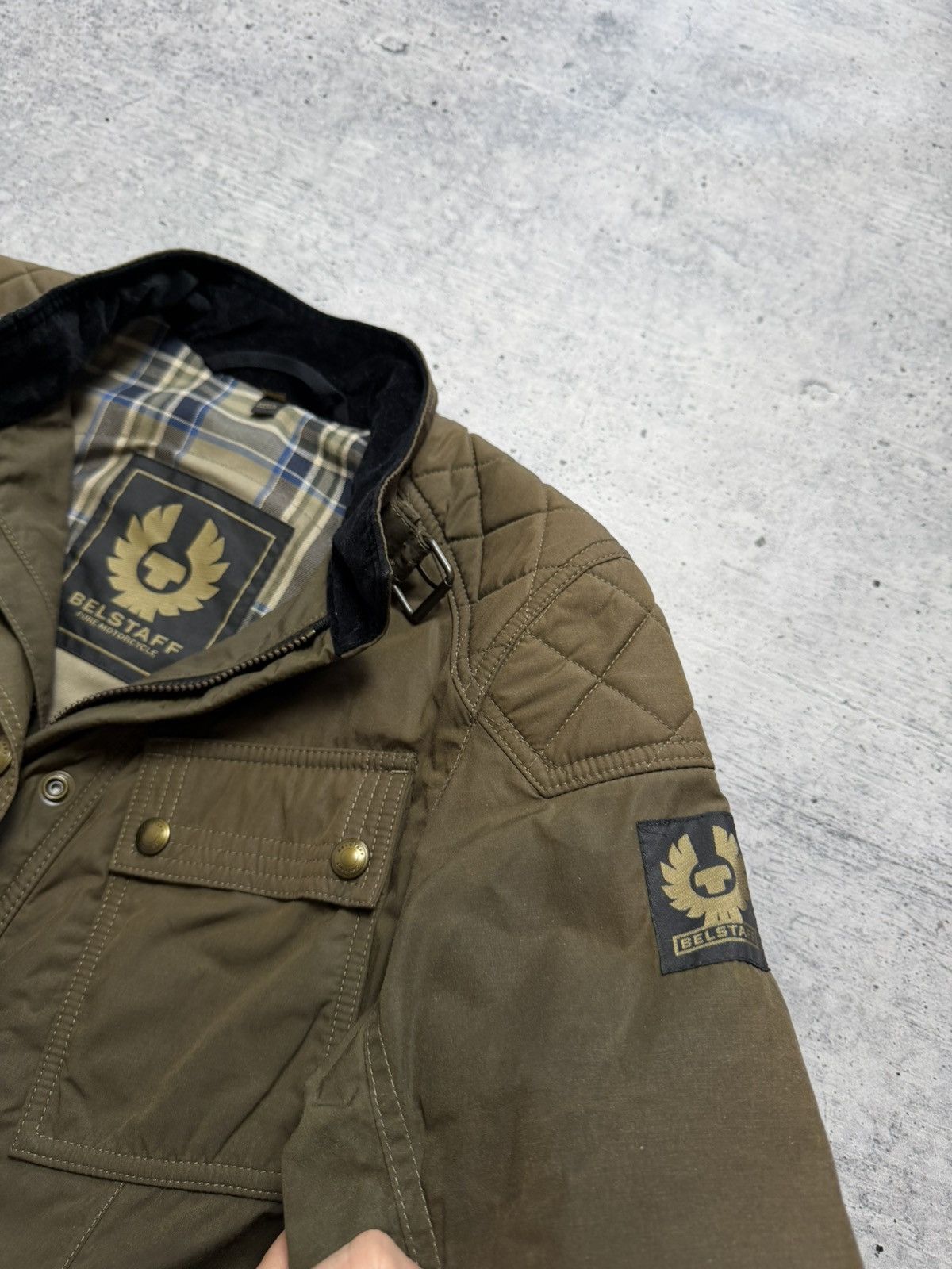 Belstaff Belstaff Waxed Quilt Motorcycle Biker Jacket Size M / US 6-8 / IT 42-44 - 4 Thumbnail