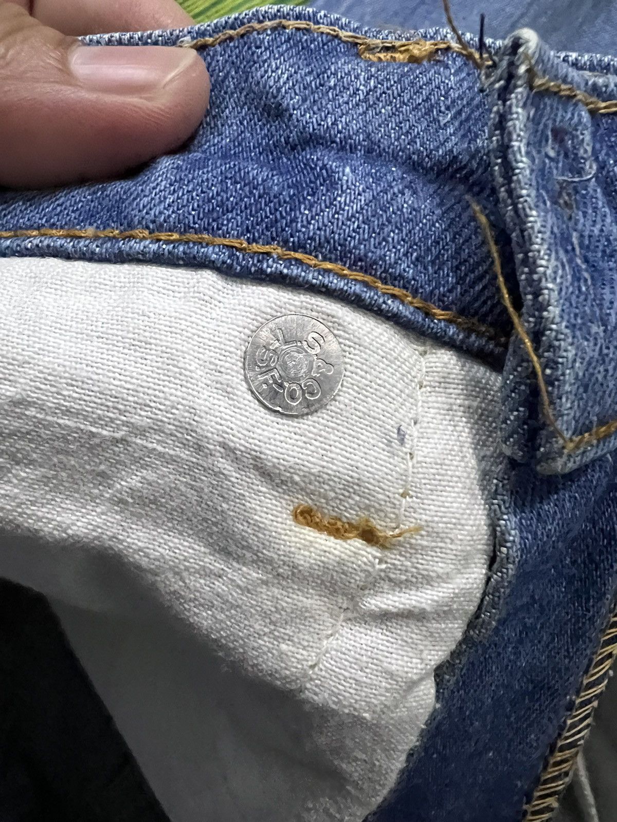 Levi's 💥FLARE💥VINTAGE 60’s LEVIS 517 ORANGE TAB NICE FADEDBUTTON #8 Size US 28 / EU 44 - 12 Thumbnail