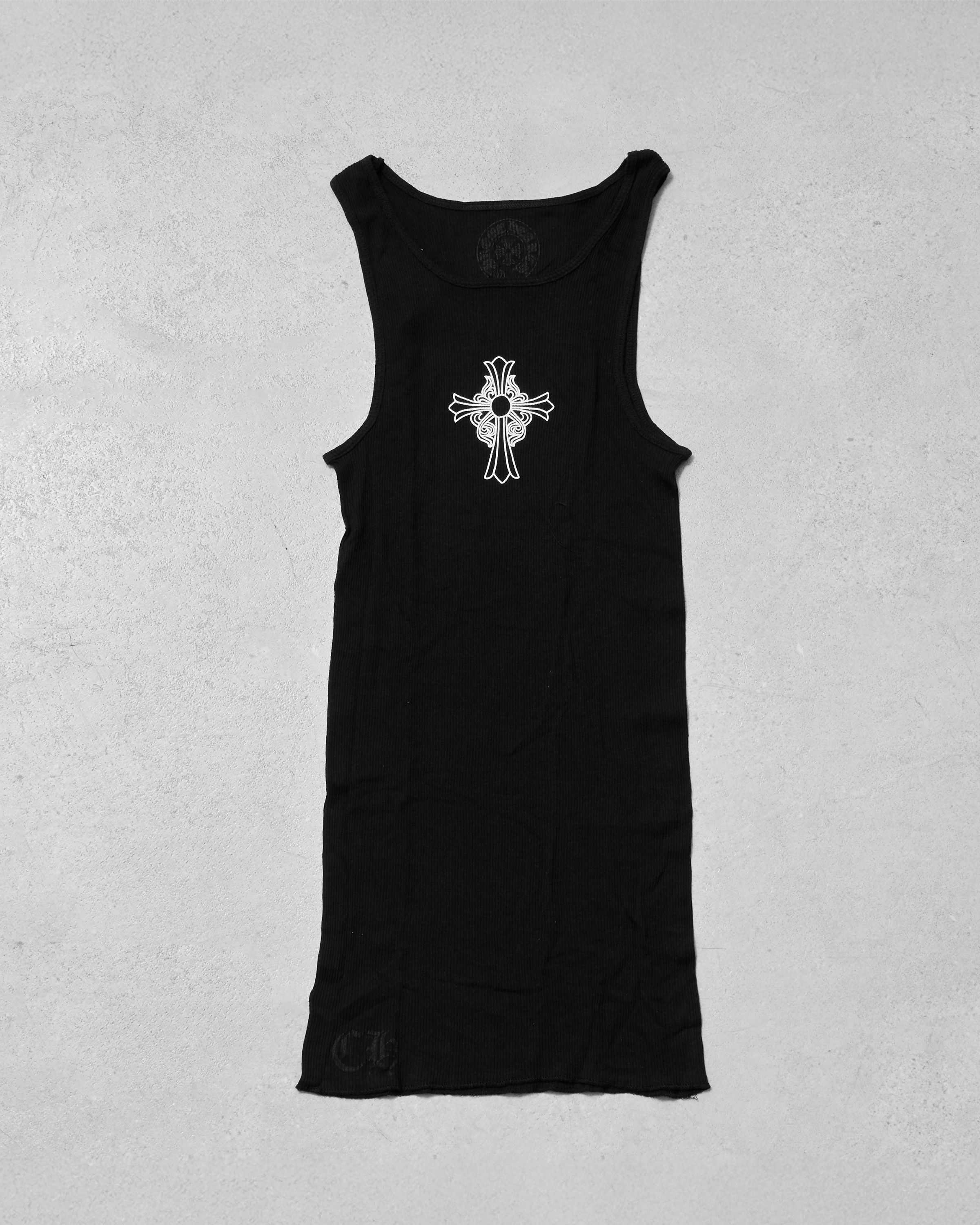 Chrome Hearts CHROME HEARTS SINGLE CROSS TANK TOP BLACK Size S / US 4 / IT 40 - 2 Thumbnail