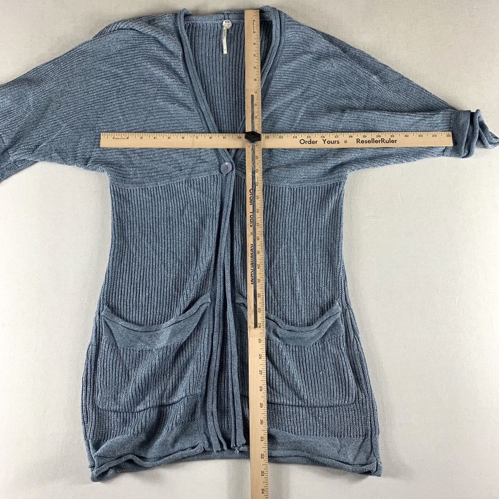 Vintage VINTAGE Margaret O'Leary Sweater Knit Womens Medium Single Button 3/4 Sleeve Size M / US 6-8 / IT 42-44 - 5 Thumbnail