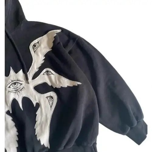 Japanese Brand Rumiko x Chiba Vintage Goth Style Hoodie Size US M / EU 48-50 / 2 - 5 Thumbnail
