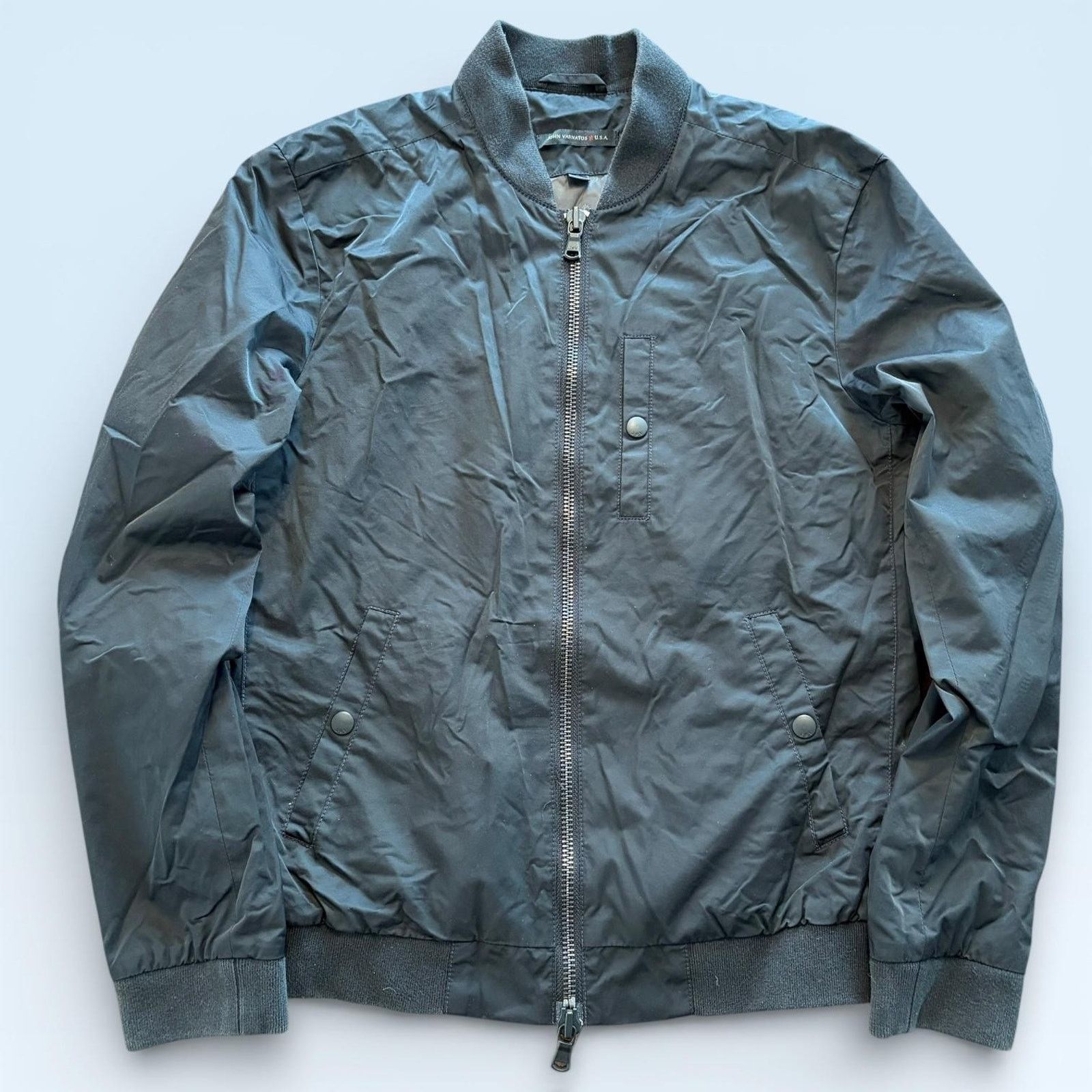 John Varvatos John Varvatos U.S.A. Jacket Mens Small Black Bomber Full Zip Size US S / EU 44-46 / 1 - 1 Thumbnail