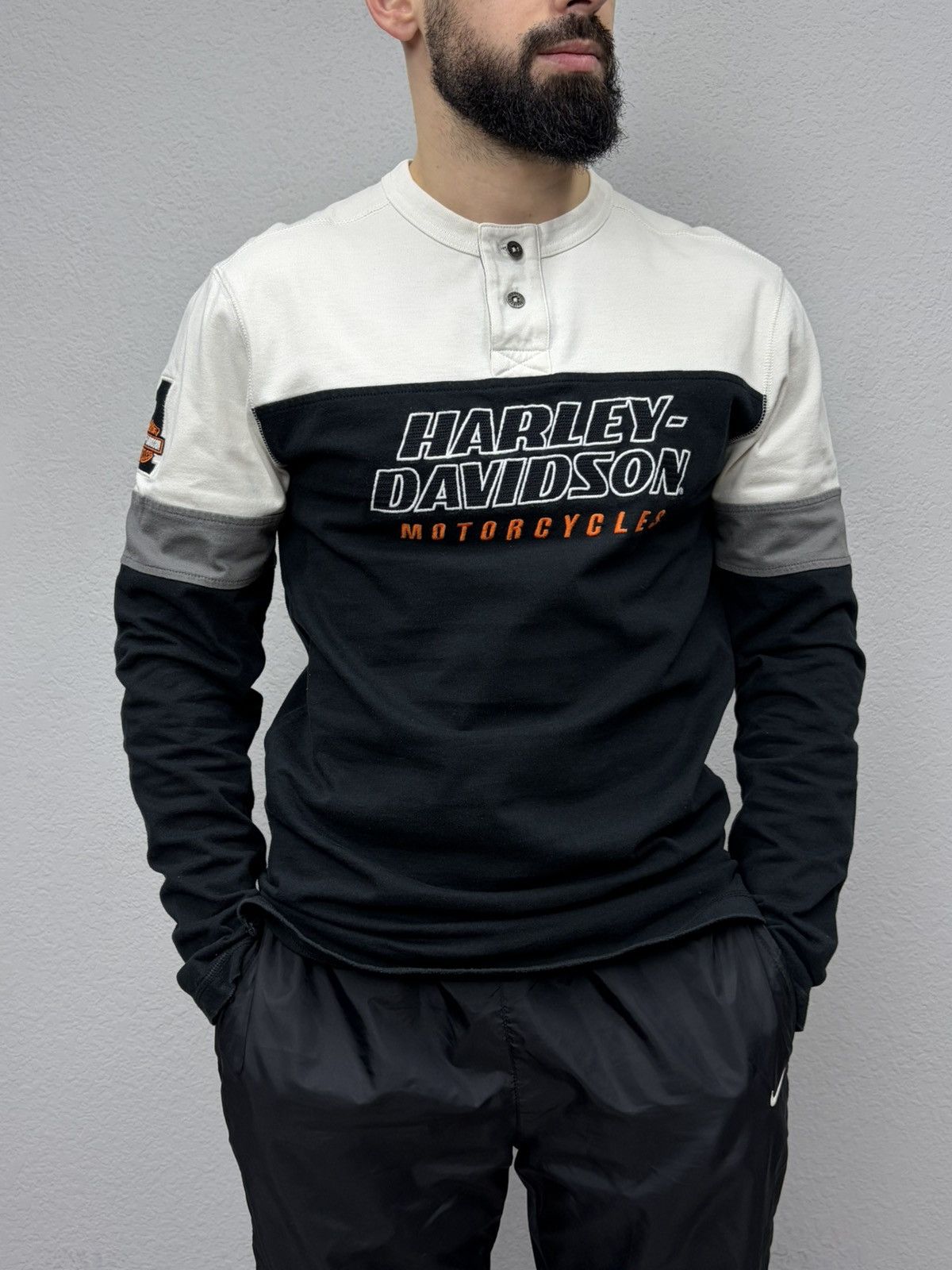 Harley Davidson Harley-Davidson Long Sleeve Tee Biker Graphic 90s–Y2K Moto Size US M / EU 48-50 / 2 - 12 Thumbnail
