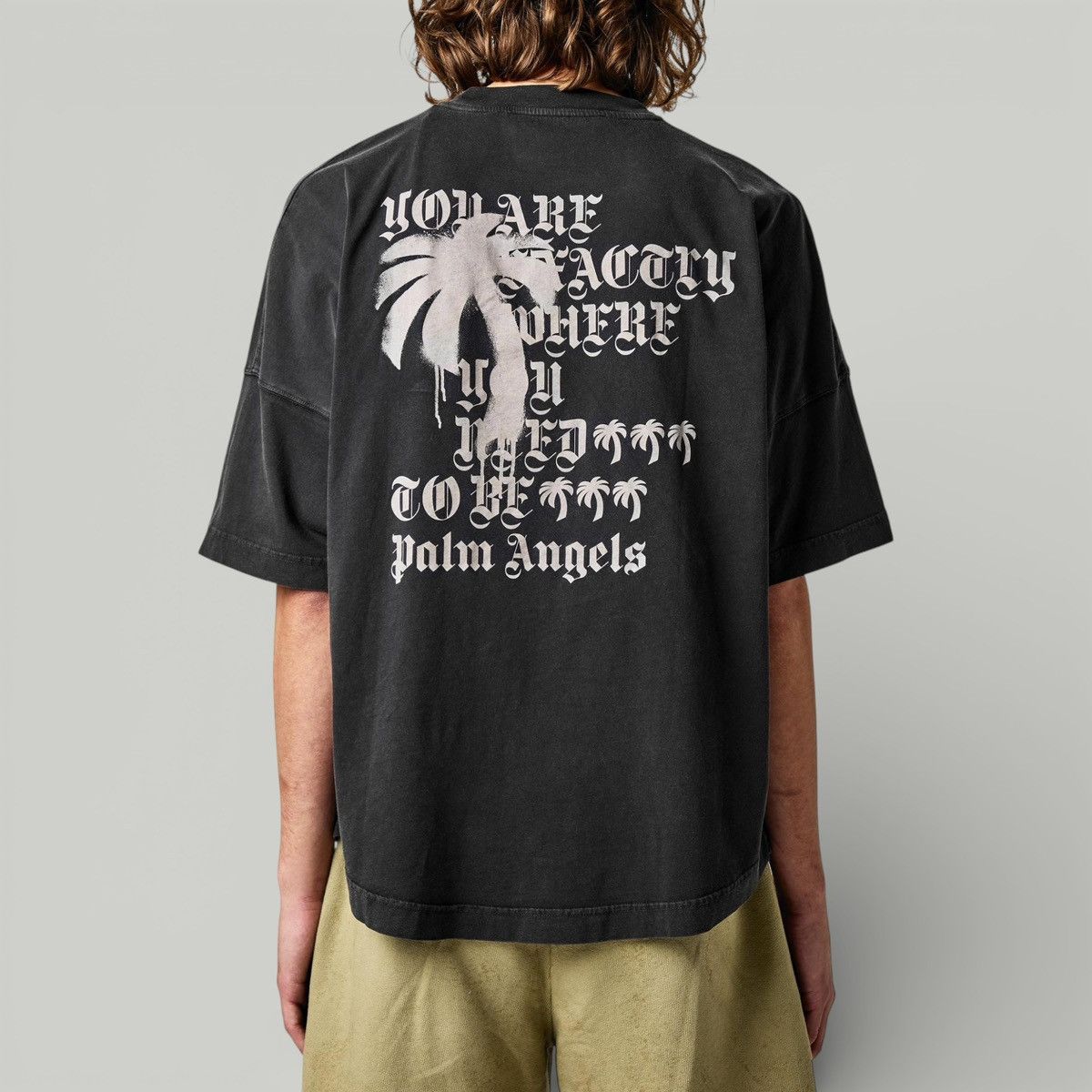 Palm Angels Palm Angels Statement Monogram T-shirt *NEW* Size US L / EU 52-54 / 3 - 9 Thumbnail