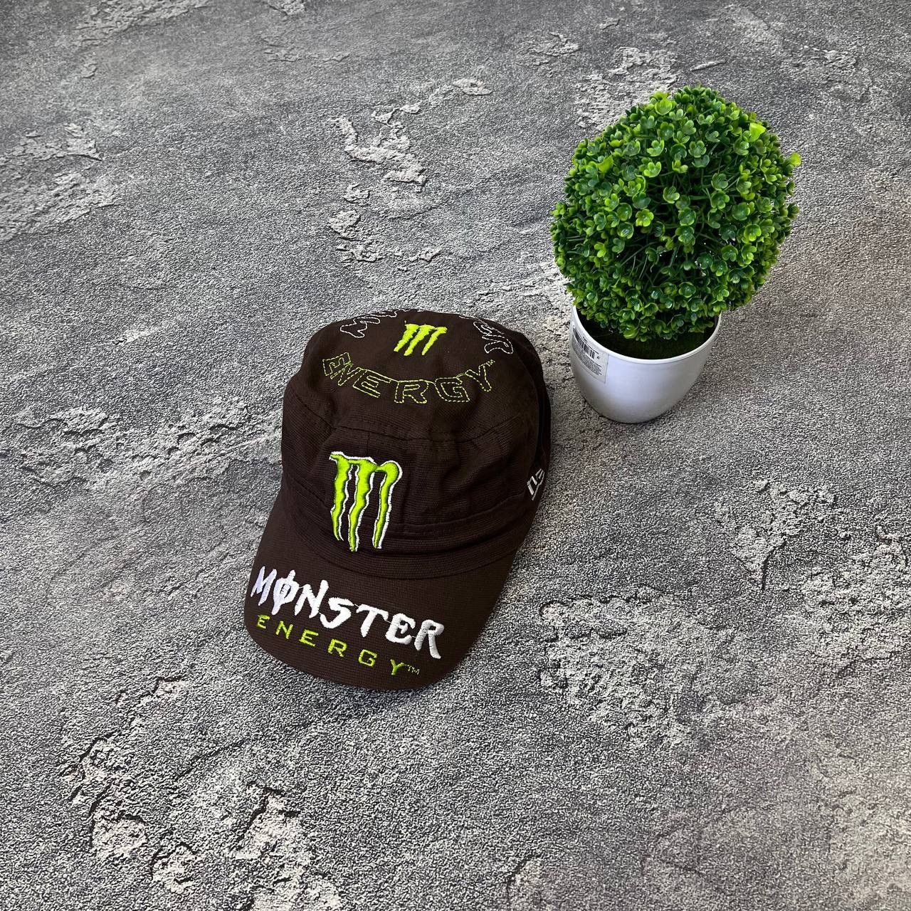 Vintage Vintage New Era Monster Energy Brown Cap Hat Y2K Size ONE SIZE - 1 Thumbnail