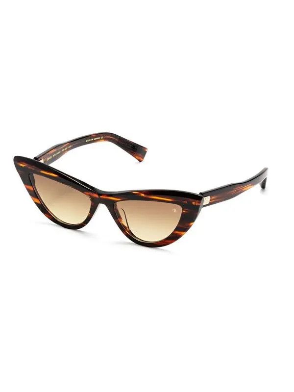 Balmain o1s1wg111225 Size:OS/Jolie Cat-Eye Sunglasses in Brown Size ONE SIZE - 1 Thumbnail