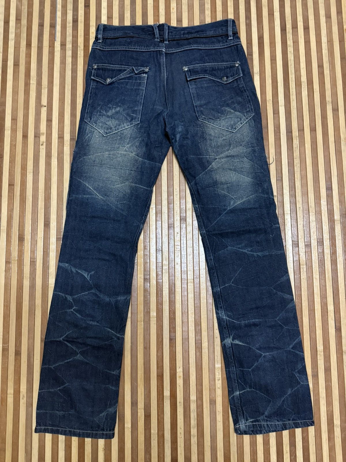 Japanese Brand Double Focus Denim Cargo Pants Streetwear / Multipocket Size US 30 / EU 46 - 7 Thumbnail