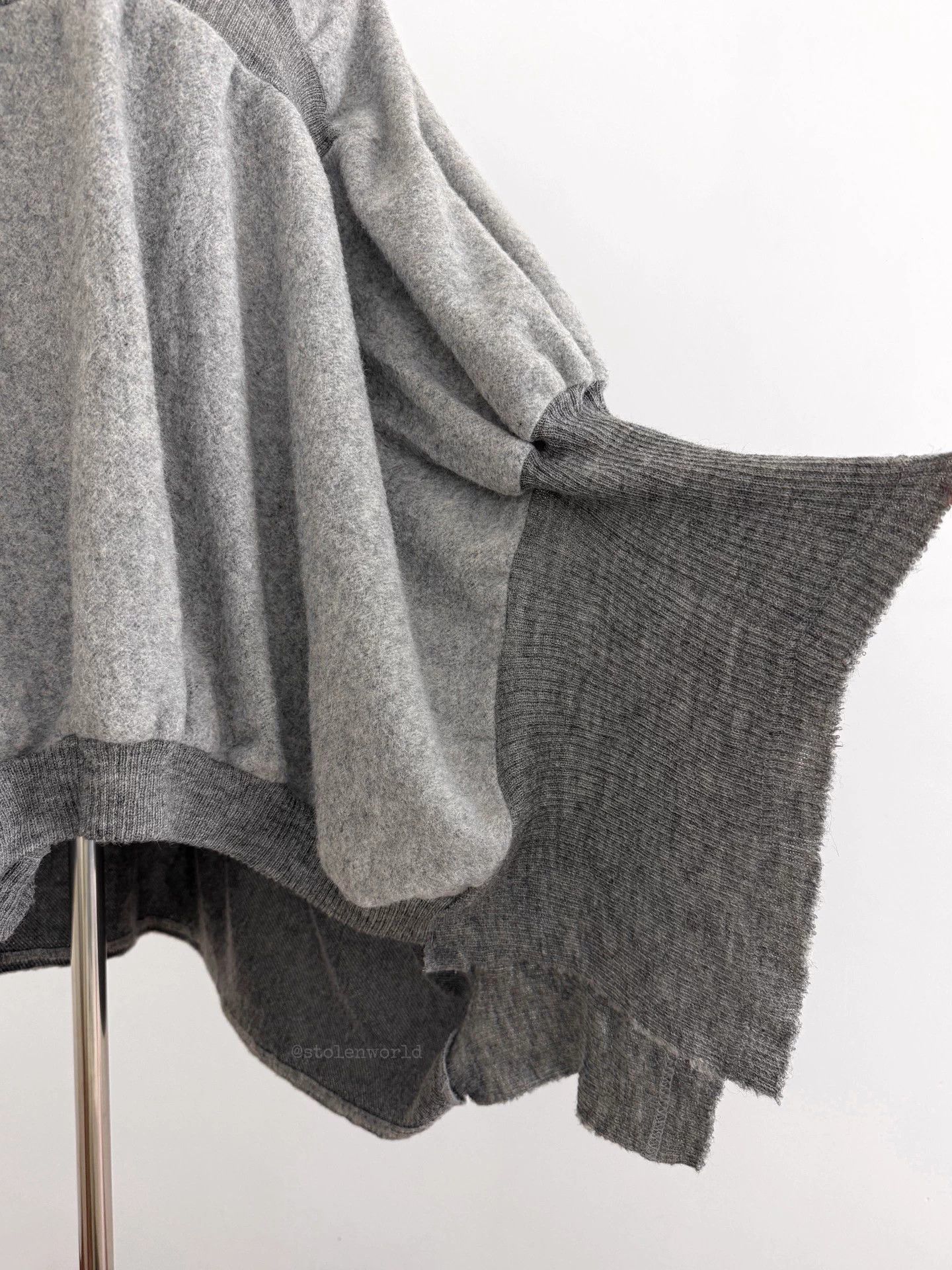 Y's Y's Irregular Paneled Fluffy Wool Top F Size M / US 6-8 / IT 42-44 - 7 Thumbnail