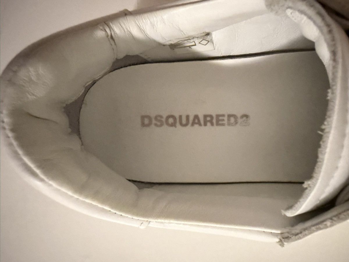 Dsquared2 DSQUARED White Leather Sneakers Size US 6.5 / EU 39-40 - 7 Thumbnail