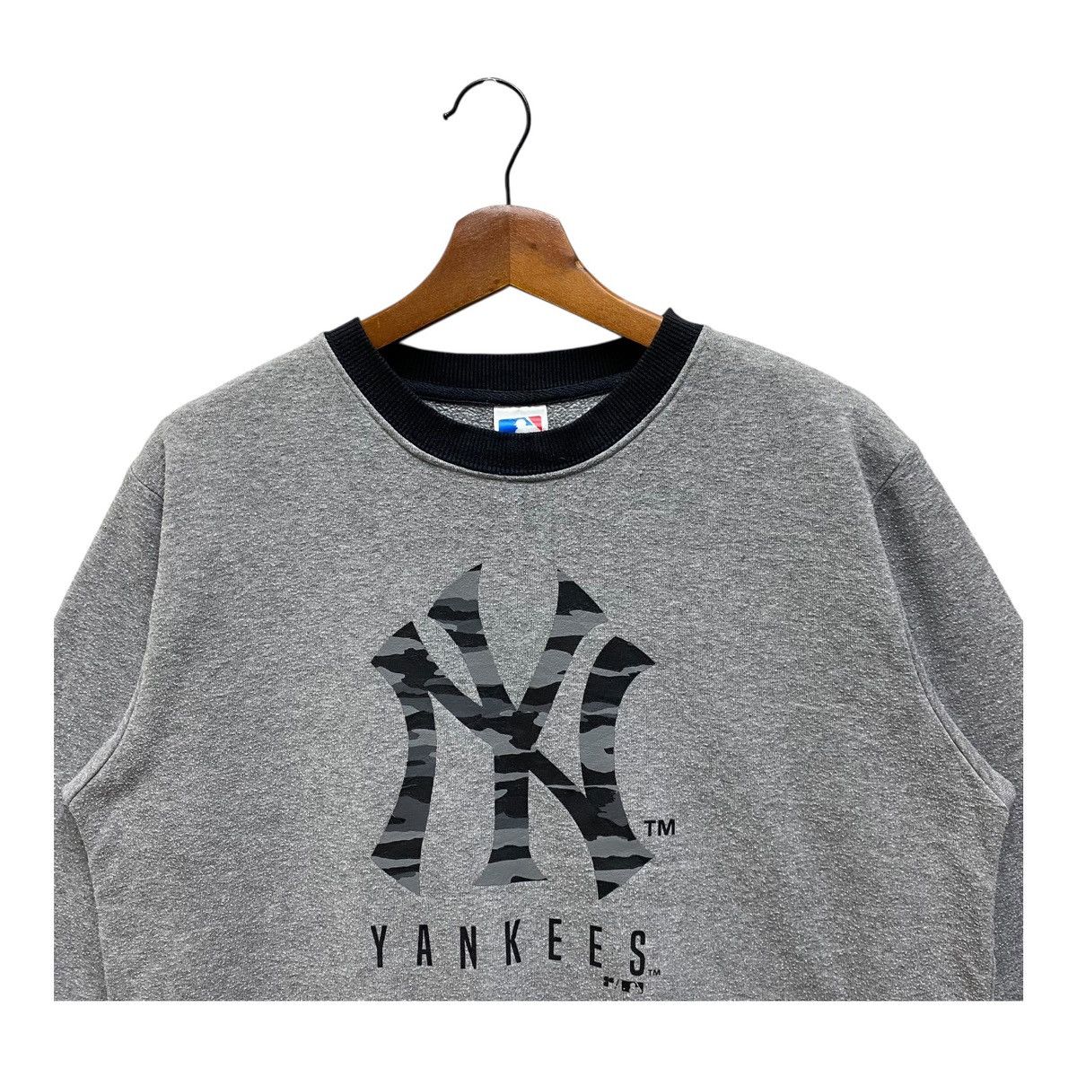 MLB Vintage MLB New York Yankees Sweatshirt Gray Camo Logo Large Size US L / EU 52-54 / 3 - 2 Thumbnail