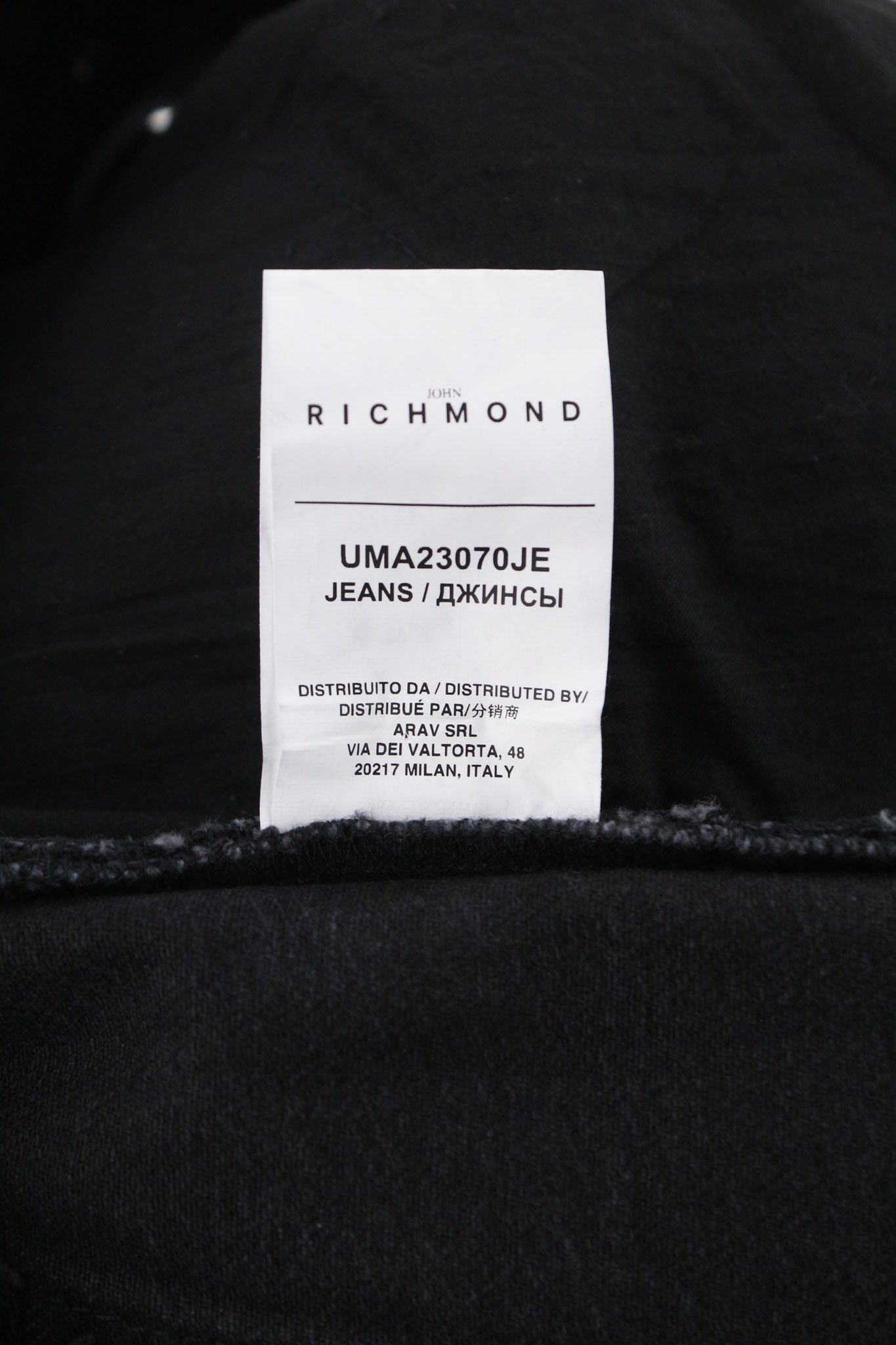 John Richmond W34 The 90's Washed Classic Black Denim Jeans 80001 Size US 34 / EU 50 - 8 Thumbnail