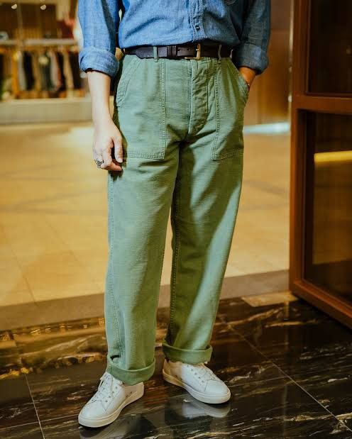 Orslow Offer📦Orslow Military Sateen OG Buckle Back Trousers Size US 30 / EU 46 - 10 Thumbnail