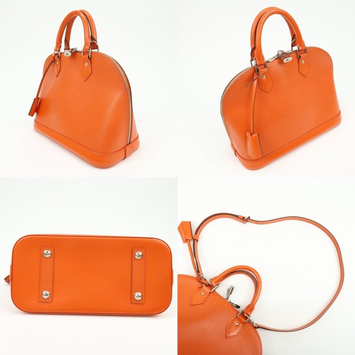 Louis Vuitton Louis Vuitton Epi Alma PM Satchel Orange Size ONE SIZE - 3 Thumbnail