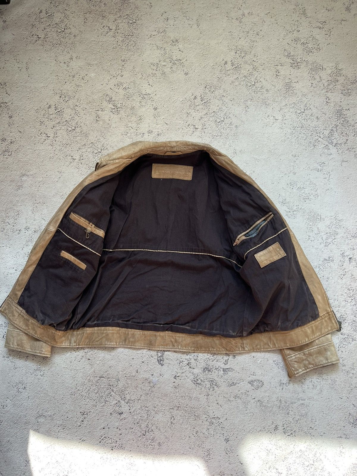 Vintage VINTAGE Y2K DISTRESSED LEATHER JACKET Junya Watanabe style Size US M / EU 48-50 / 2 - 7 Thumbnail