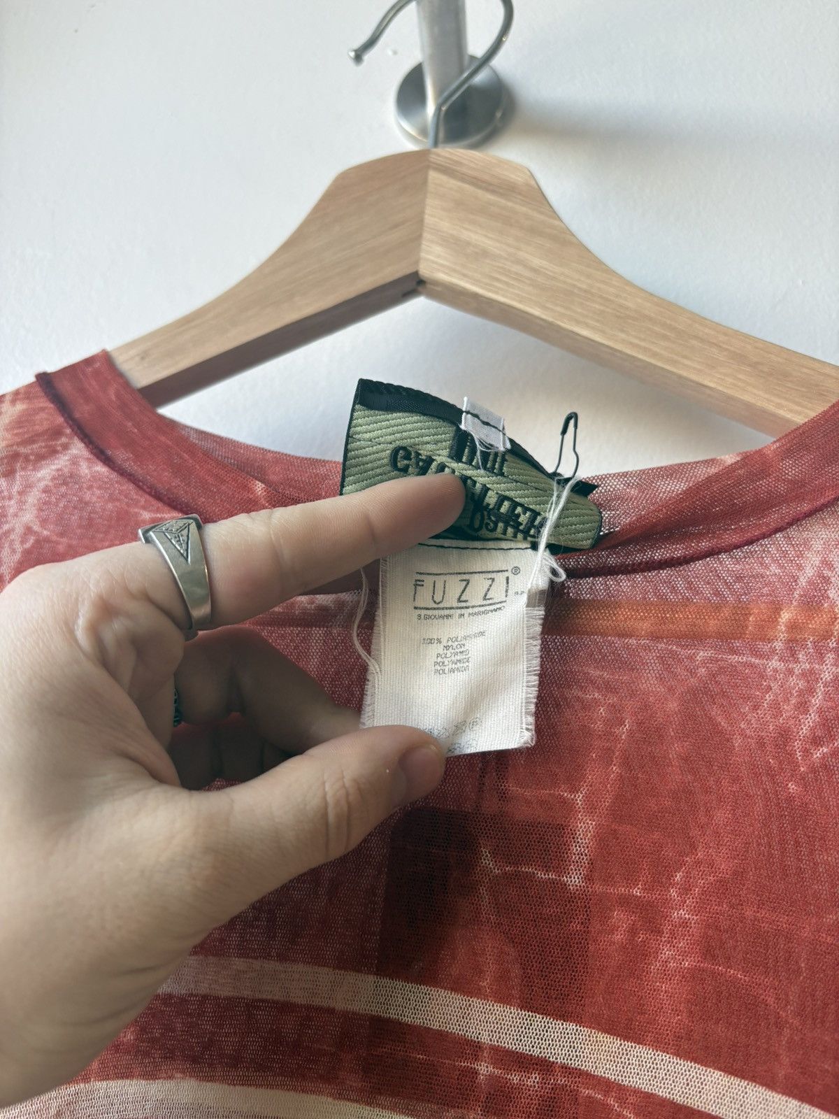 Jean Paul Gaultier Jean-Paul Gaultier 2000s red mesh top Size US S / EU 44-46 / 1 - 9 Thumbnail