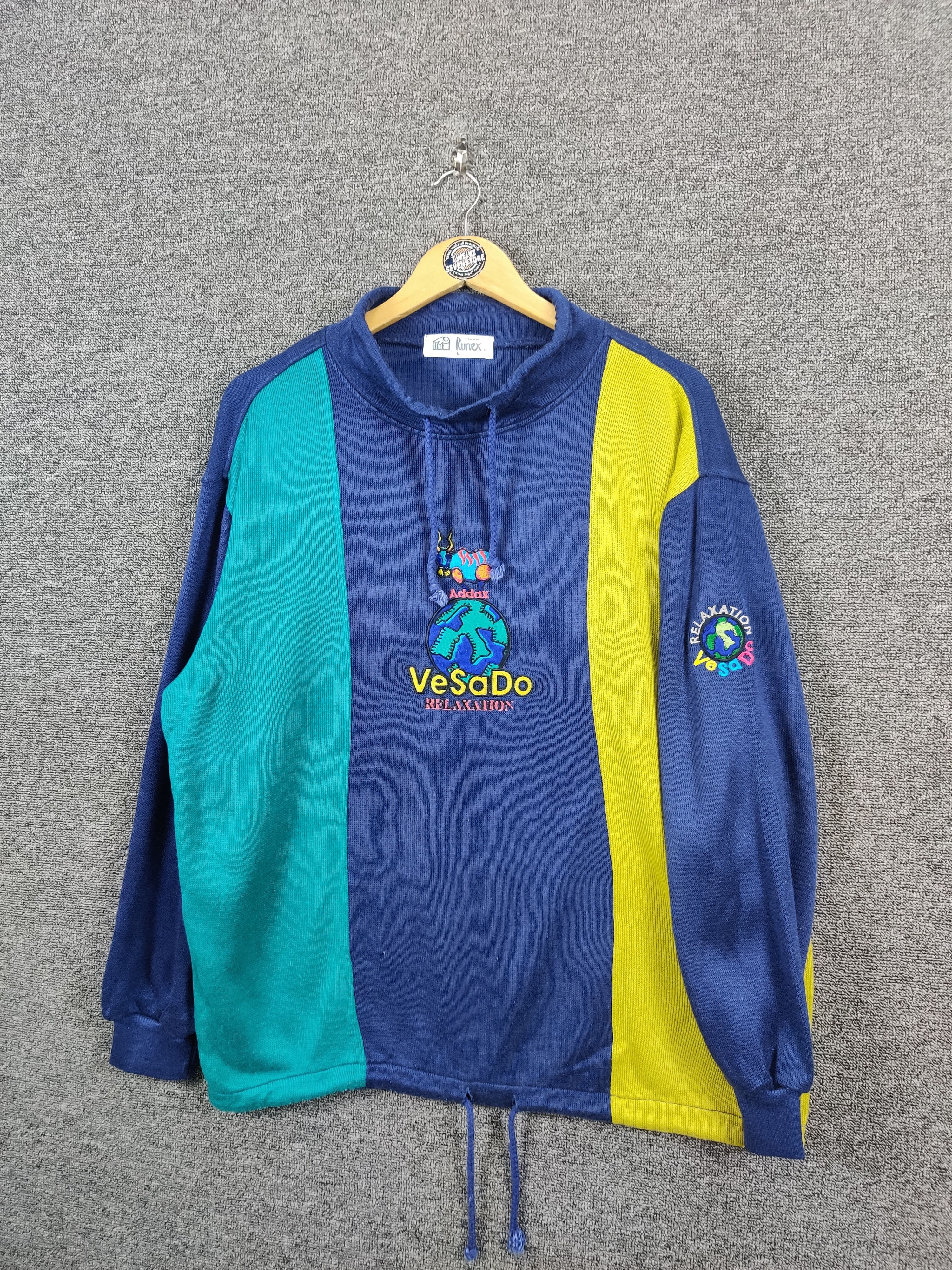 Japanese Brand Vintage Relaxtion Vesado Embroidery Sweater By Runex Size US L / EU 52-54 / 3 - 2 Thumbnail