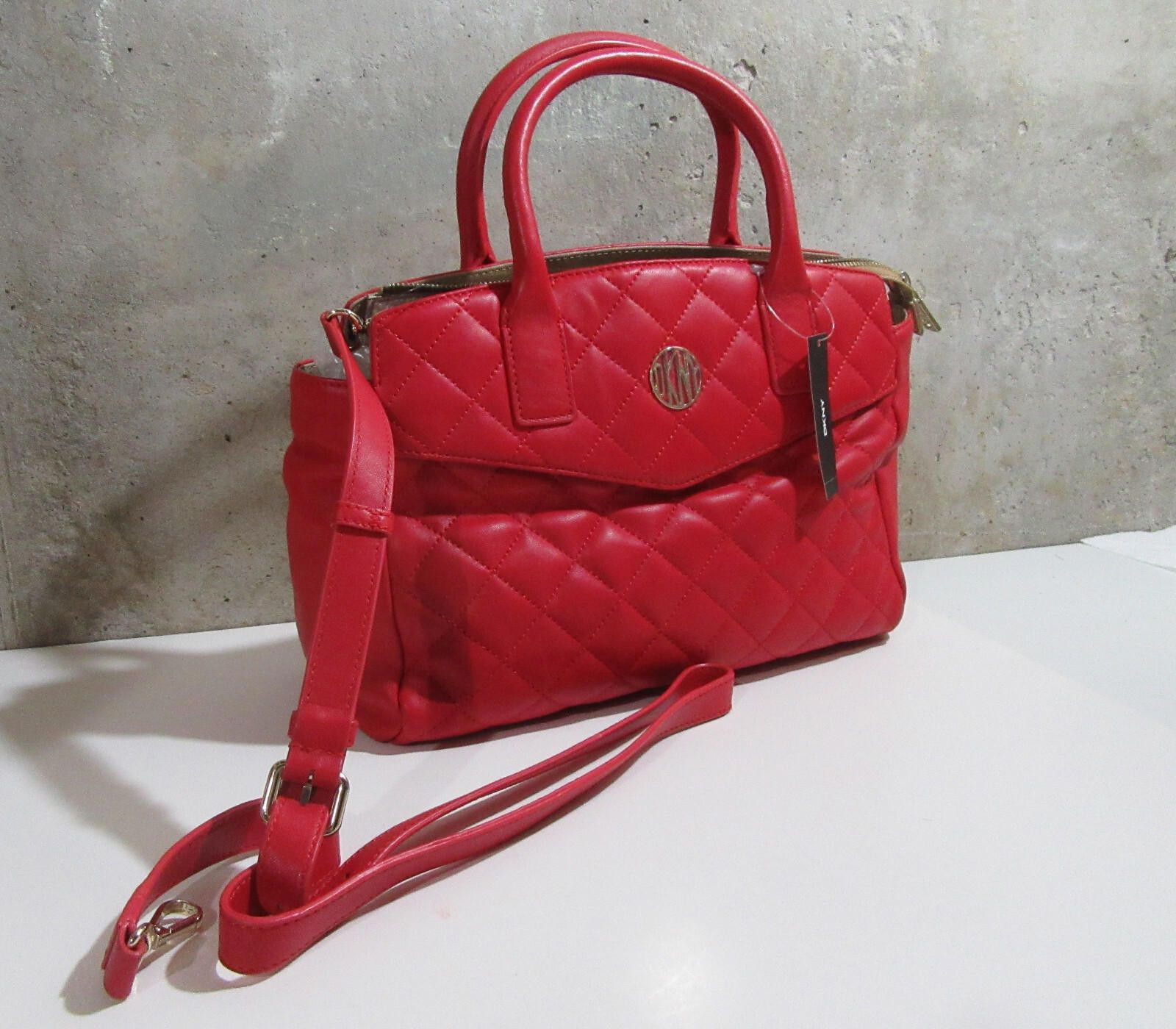DKNY DKNY Gansevoort Quilted Lamb Nappa Leather Purse Satchel Size ONE SIZE - 7 Thumbnail