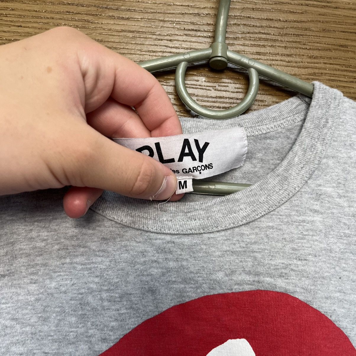 Comme des Garcons Comme Des Garcons Play CDG Big Logo T-Shirt Tee Size US M / EU 48-50 / 2 - 6 Thumbnail