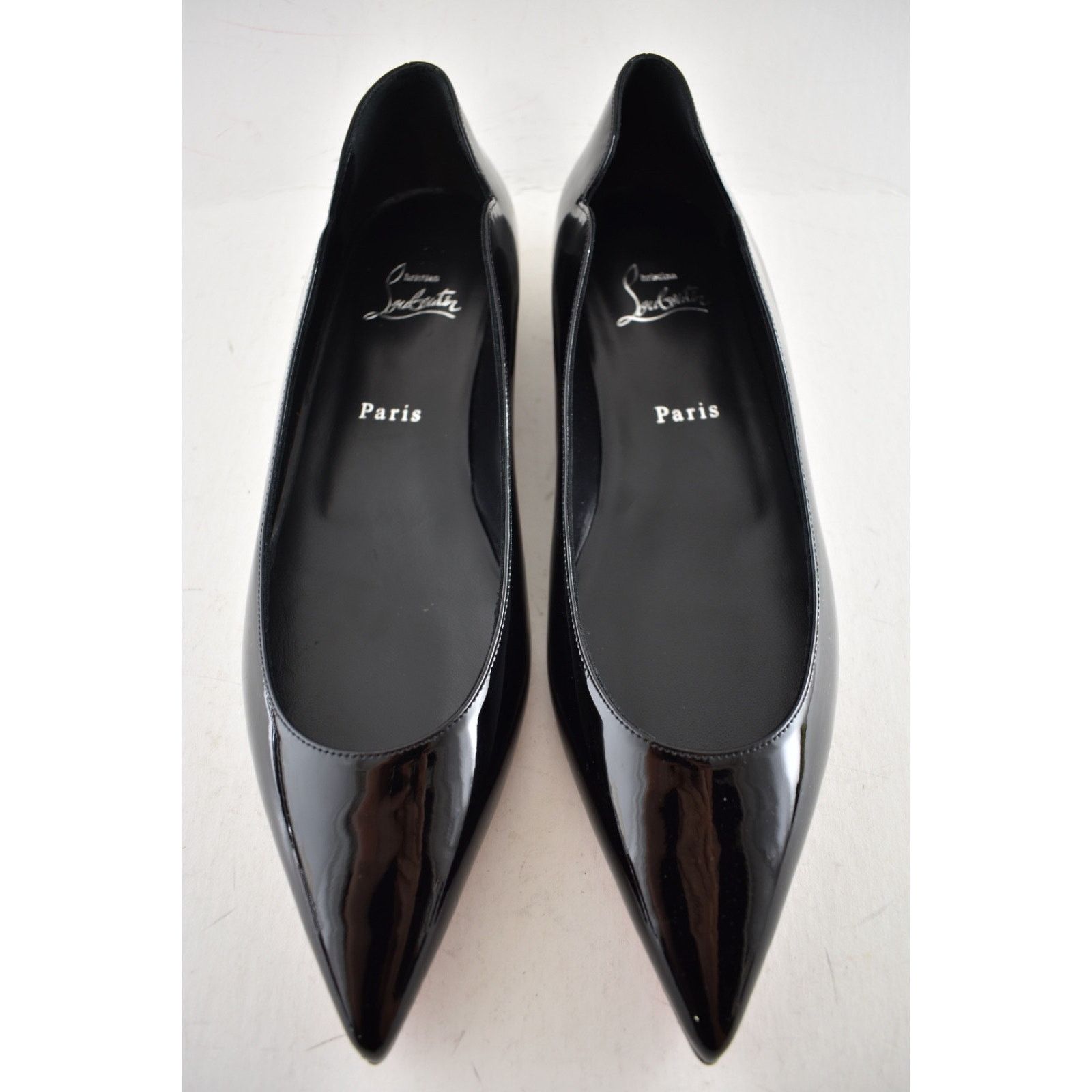 Christian Louboutin Christian Louboutin Hot Chickita Flat Black Patent Leather Size US 11 / IT 41 - 5 Thumbnail