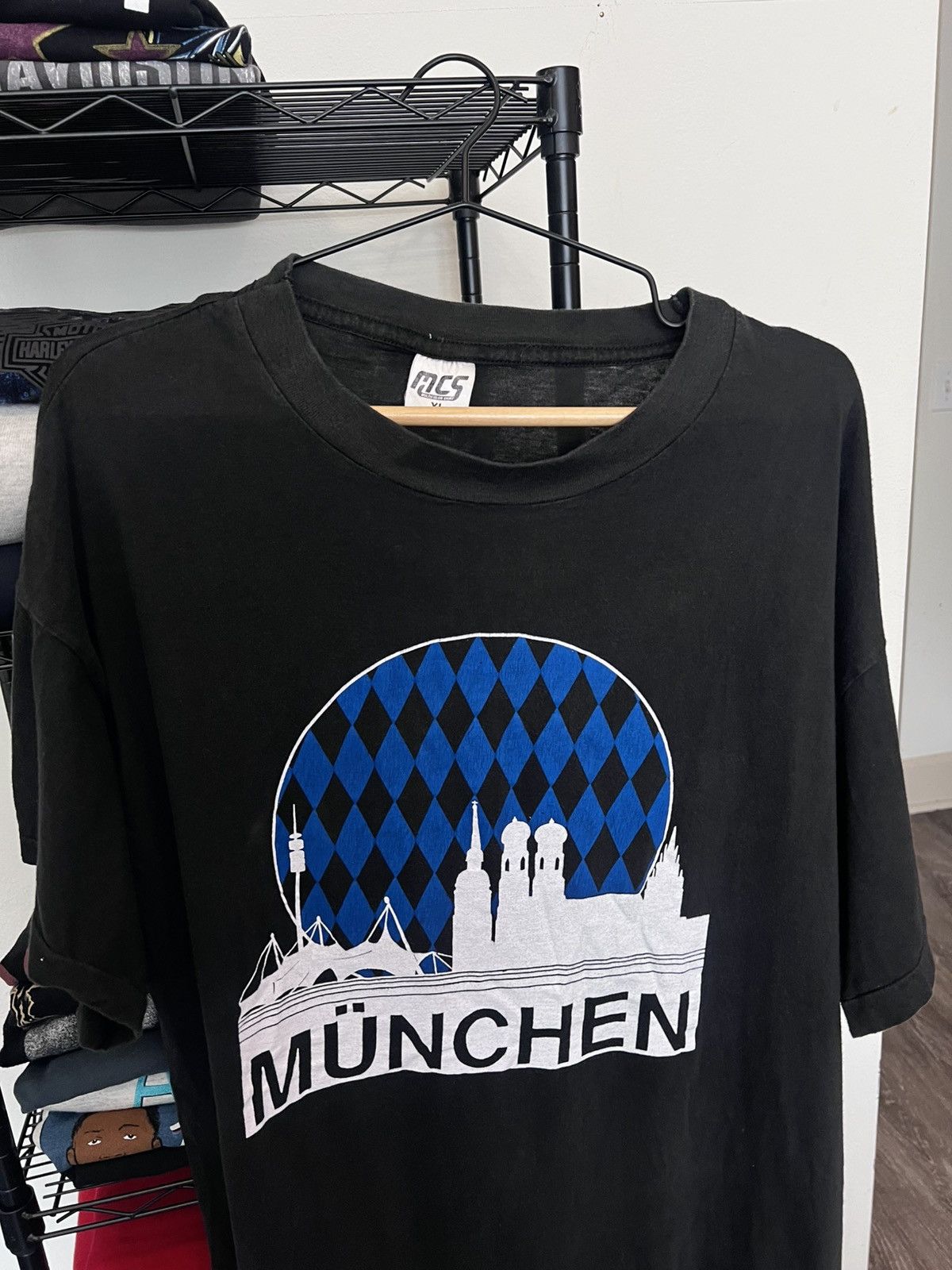 Other Vintage MCS München Tee – XL – Bavarian Skyline Graphic Size US XL / EU 56 / 4 - 8 Thumbnail