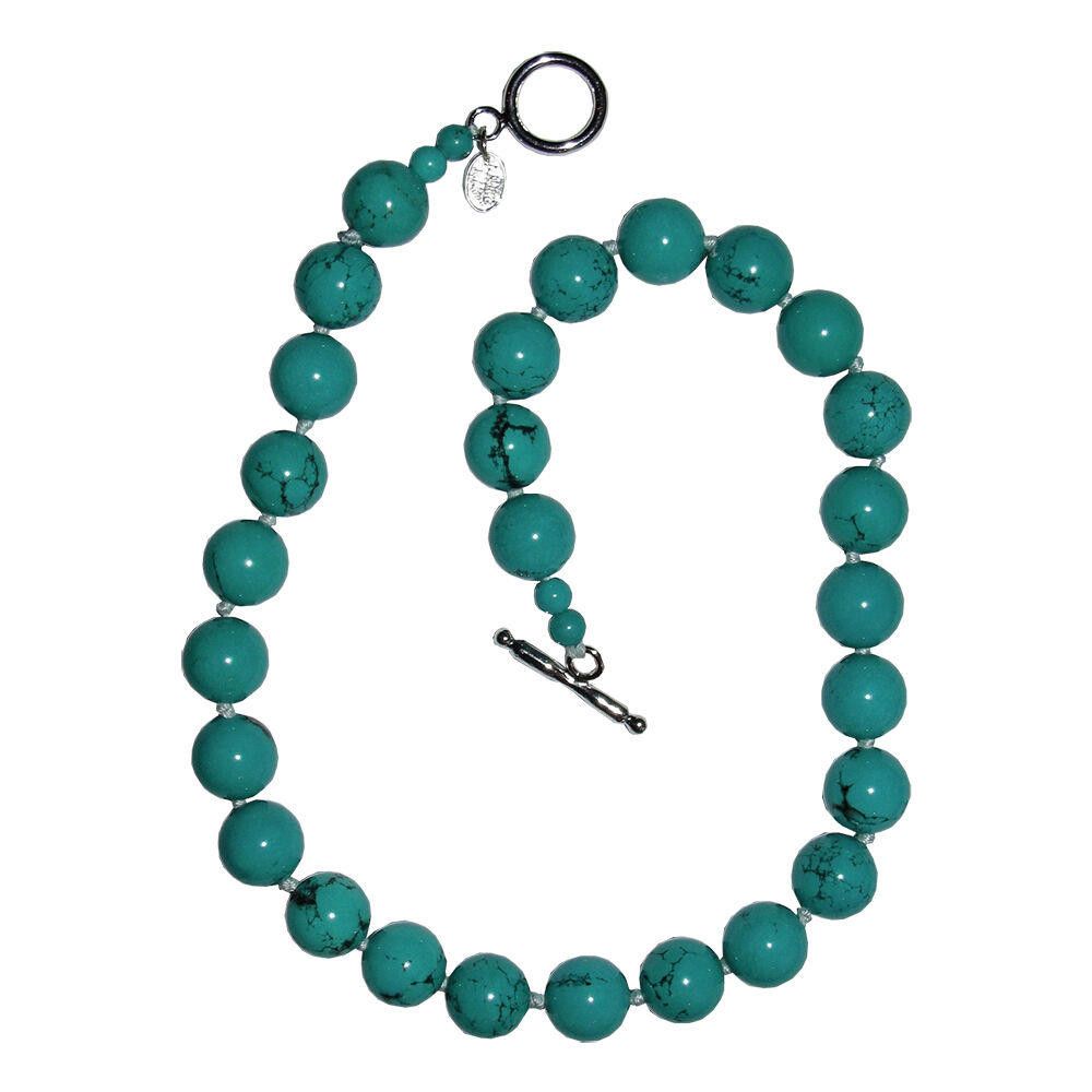 Designer Turquoise Medium Beaded Princess Necklace Size ONE SIZE - 3 Thumbnail