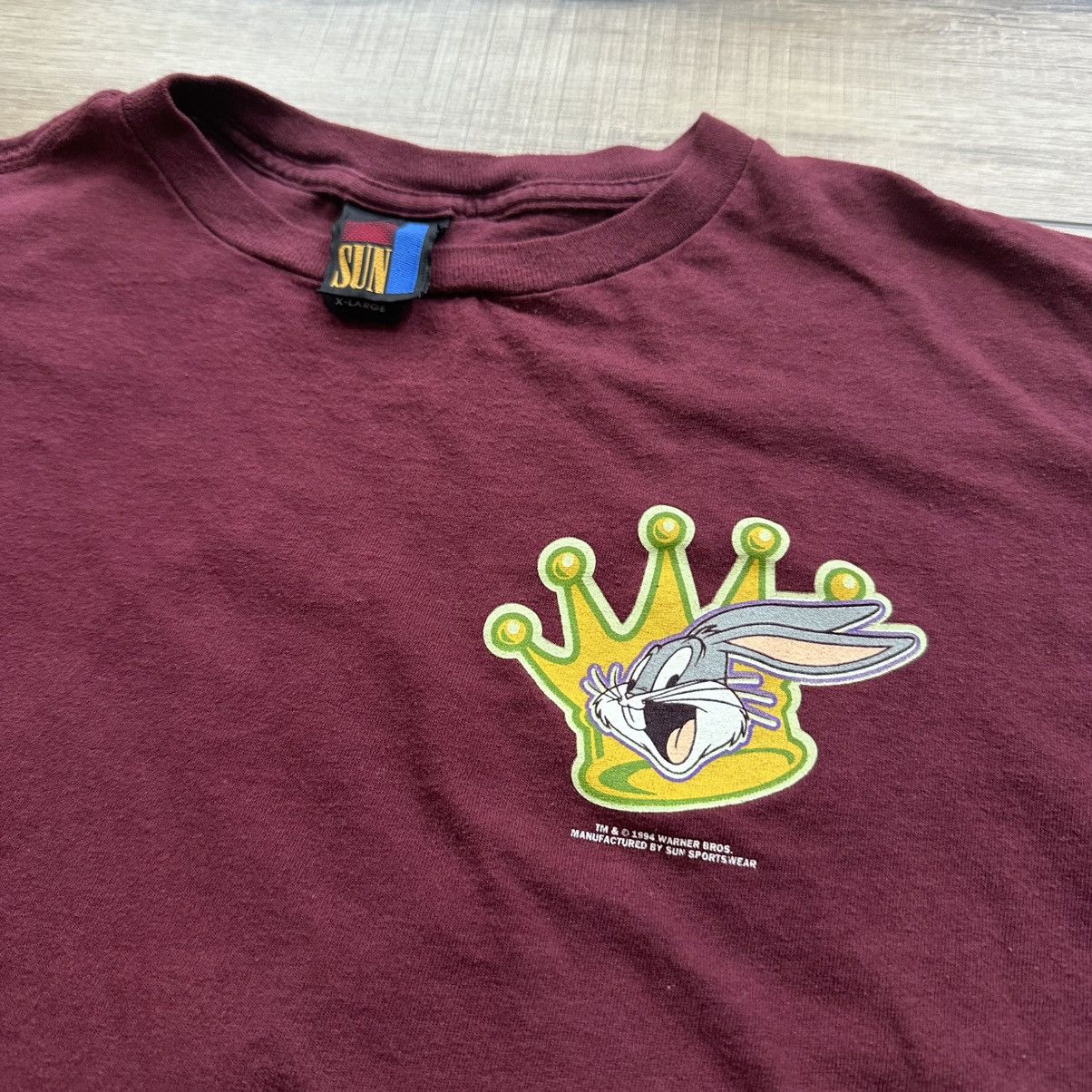 Warner Bros 1994 Warner Bros Bugs Bunny What’s Up Doc Single Stitch Tee Size US XL / EU 56 / 4 - 9 Thumbnail