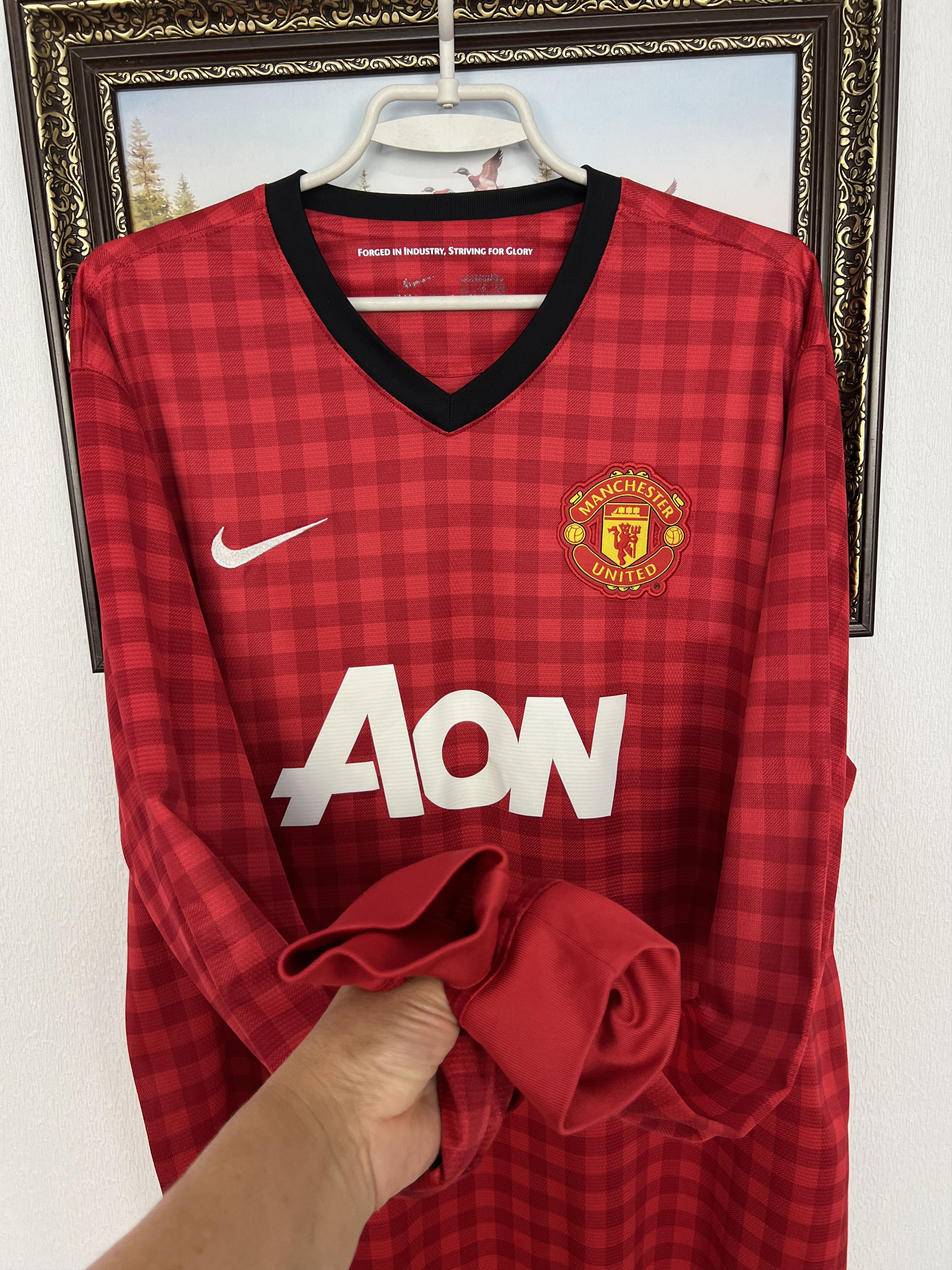 Nike Manchester United Home football shirt 2012 Soccer Nike Size US XXL / EU 58 / 5 - 7 Thumbnail