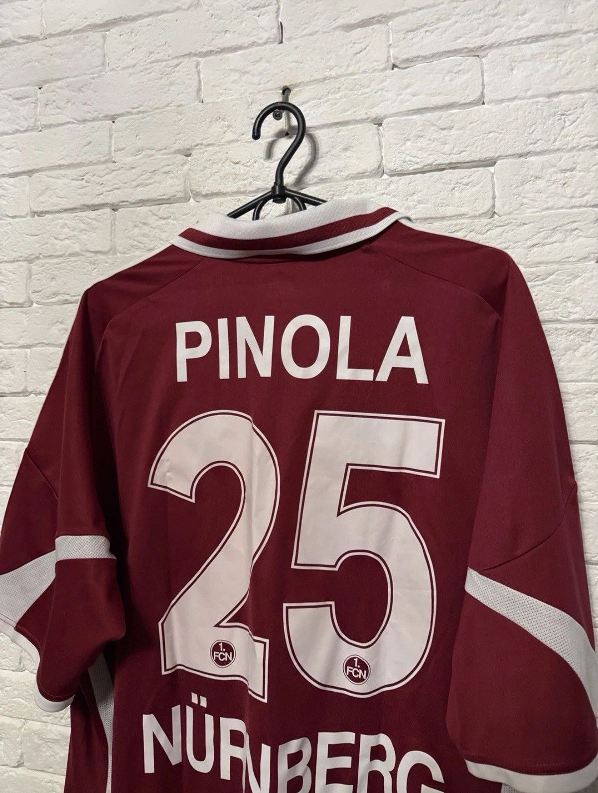 Adidas Adidas Nurnberg PINOLA #25 09/10 Jersey Home Football Shirt Size US XL / EU 56 / 4 - 9 Thumbnail