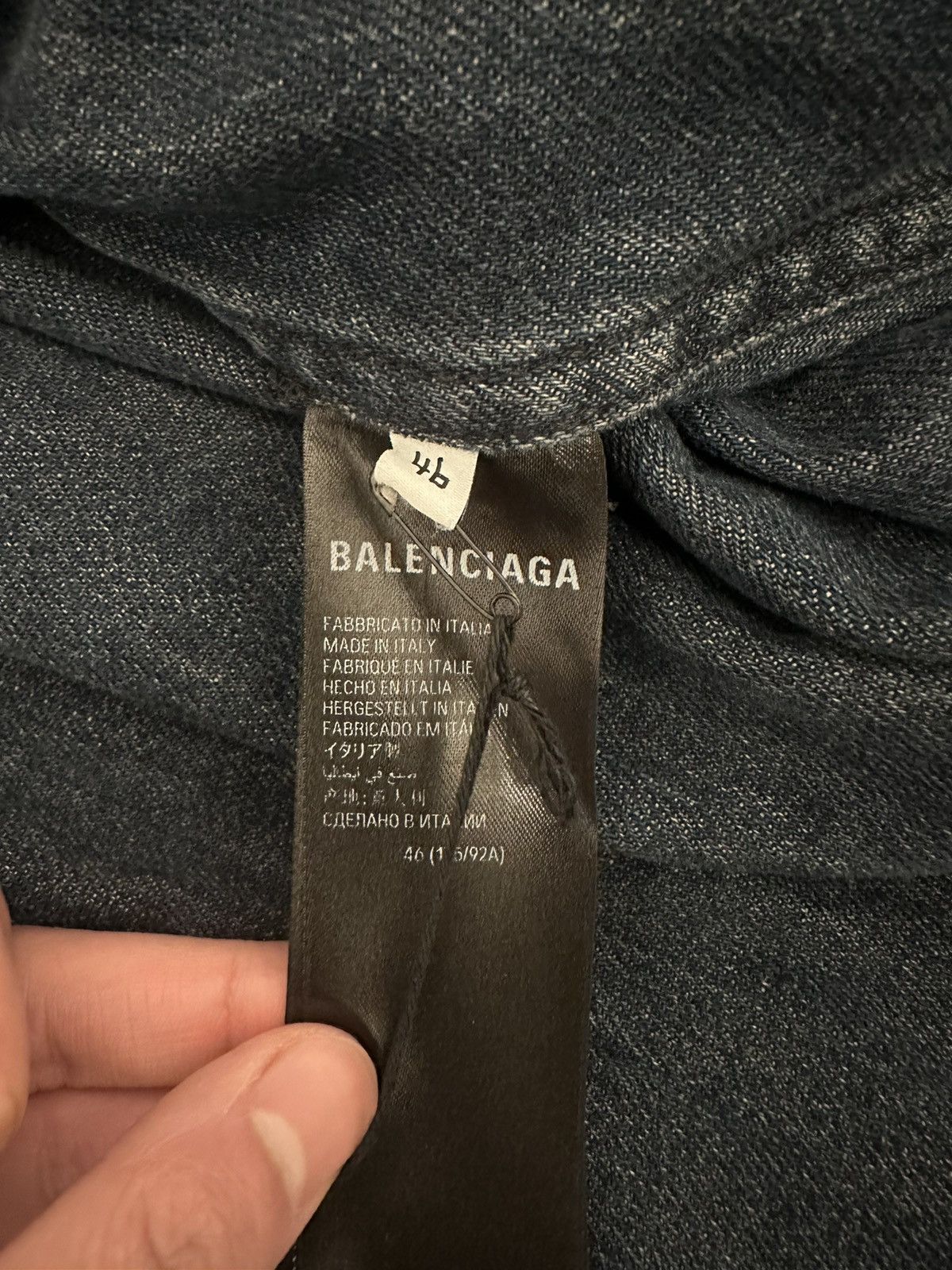 Balenciaga Balenciaga Padded Denim jacket Size US S / EU 44-46 / 1 - 4 Thumbnail