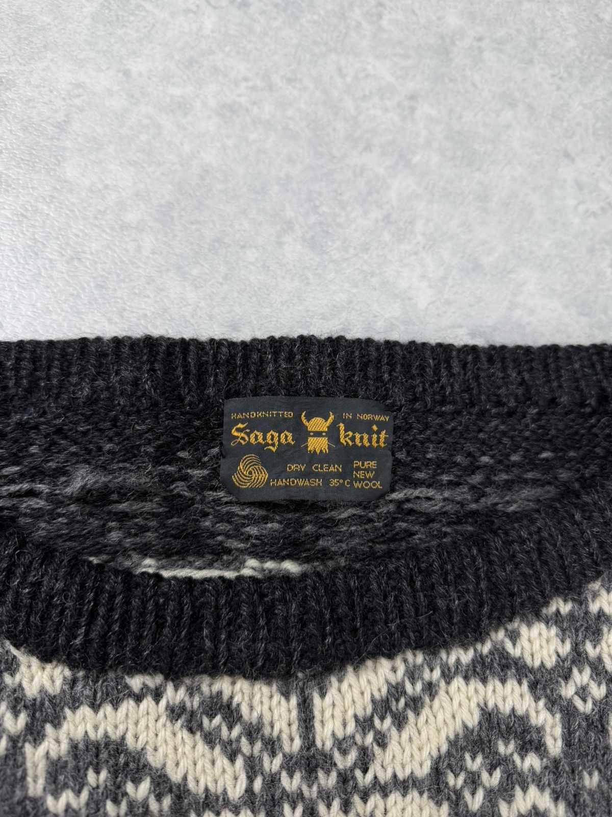 Vintage Vintage Saga Knit Norway Nordic Reindeer Wool Sweater Size US XL / EU 56 / 4 - 6 Thumbnail