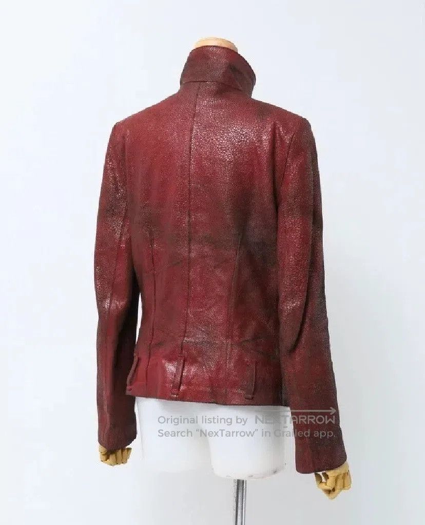 Ann Demeulemeester Lava Leather Jacket.