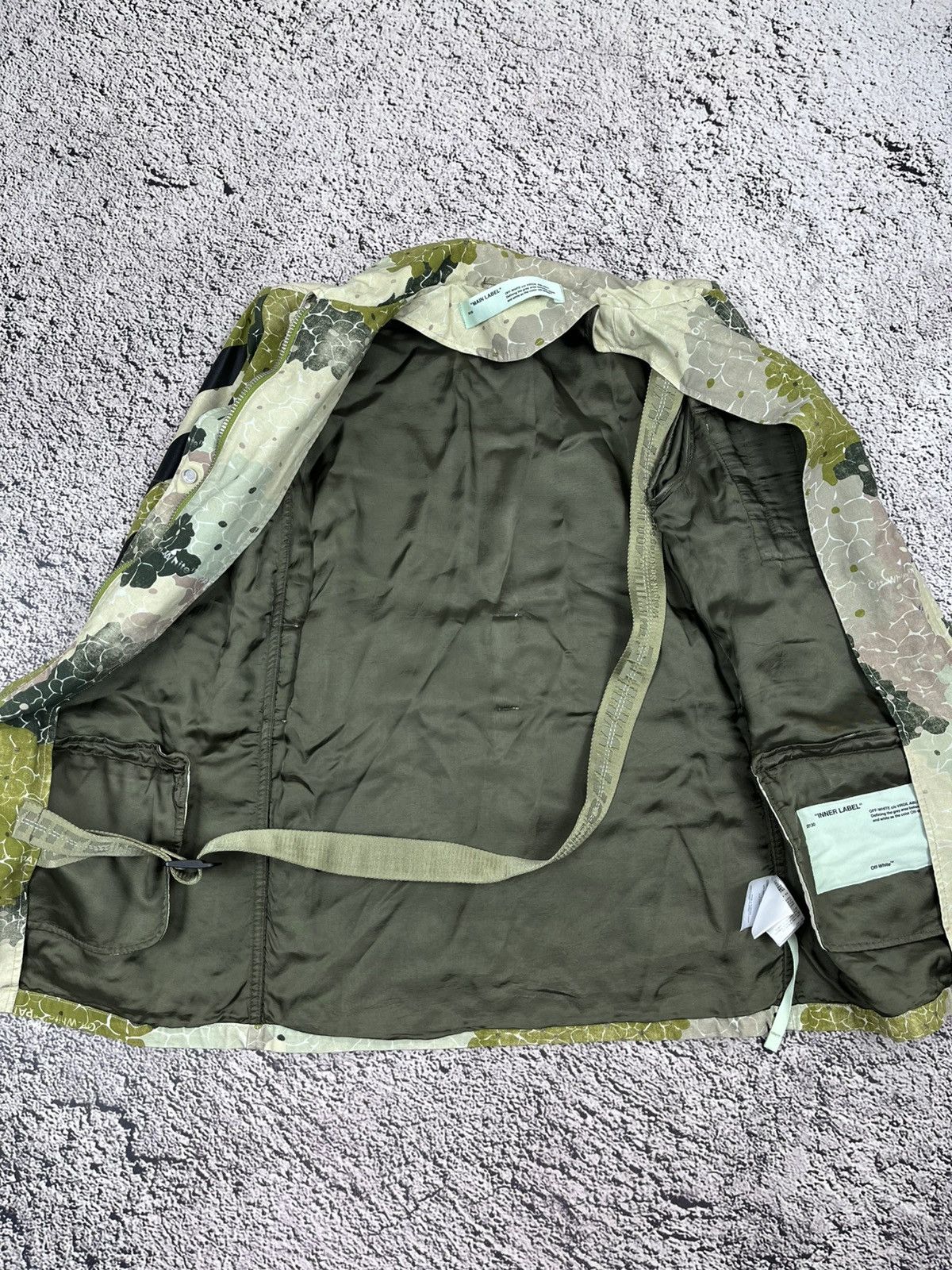 Off-White Off-White Floral Camo AOP Jacket M-65 Cargo Coat Abloh Era Size S / US 4 / IT 40 - 20 Thumbnail