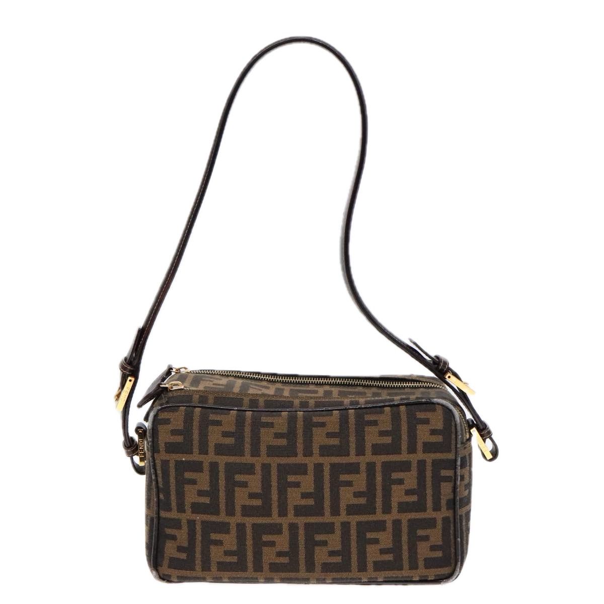 Fendi Camera Case Brown Canvas Shoulder Bag (Pre-Owned) Size ONE SIZE - 1 Thumbnail