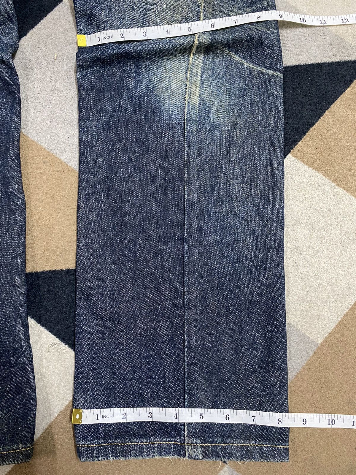 Edwin Edwin Japanese denim jeans with a unique, distressed jeans Size US 29 - 19 Thumbnail