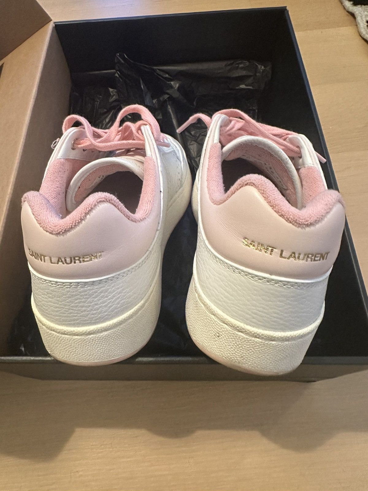 Saint Laurent Paris WHITE & PINK SL Size US 10.5 / EU 43-44 - 5 Thumbnail