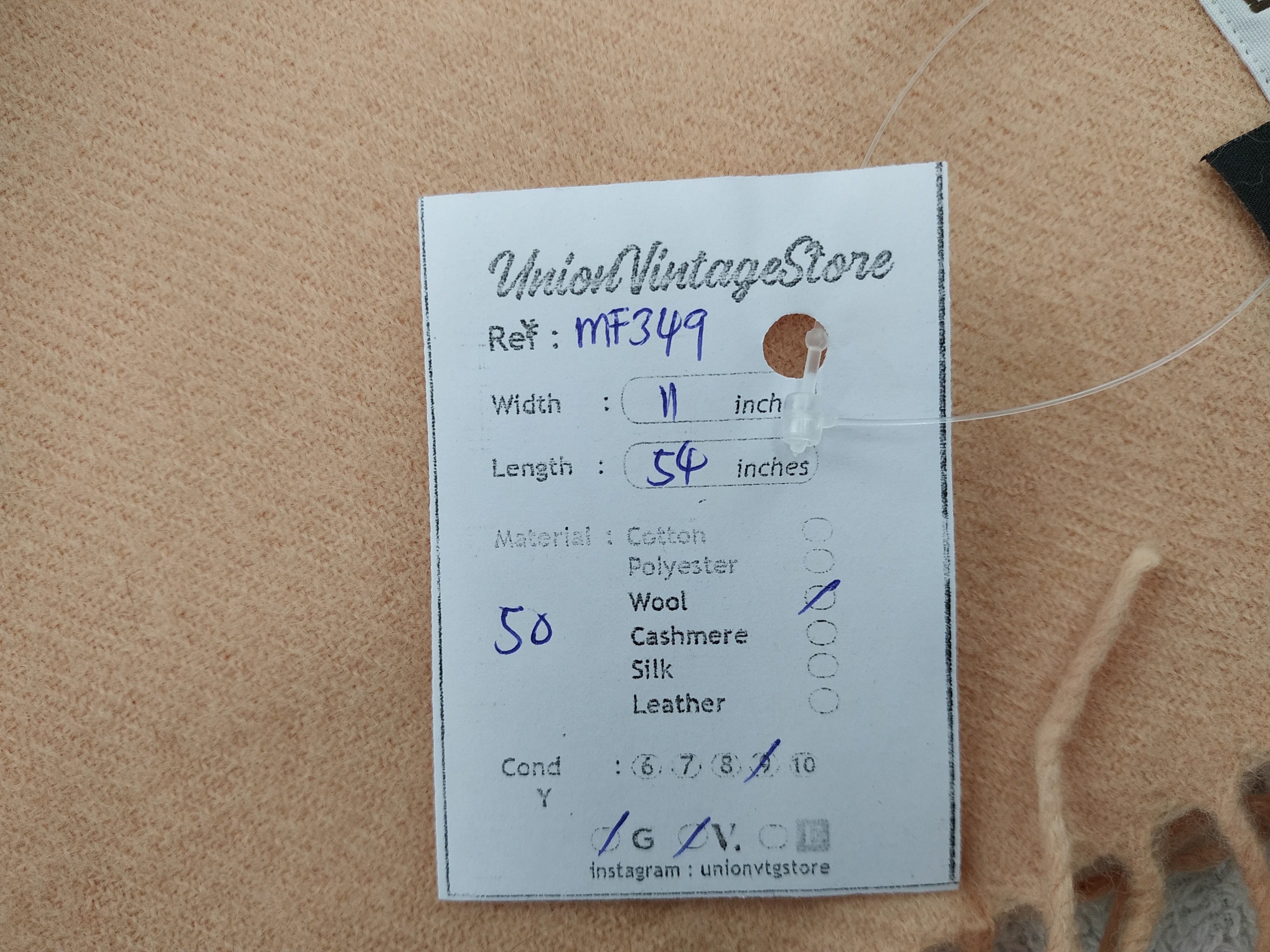 Lancel Vintage Lancel Wool Scarf/Muffler/Neckwear MF349 Size ONE SIZE - 7 Thumbnail