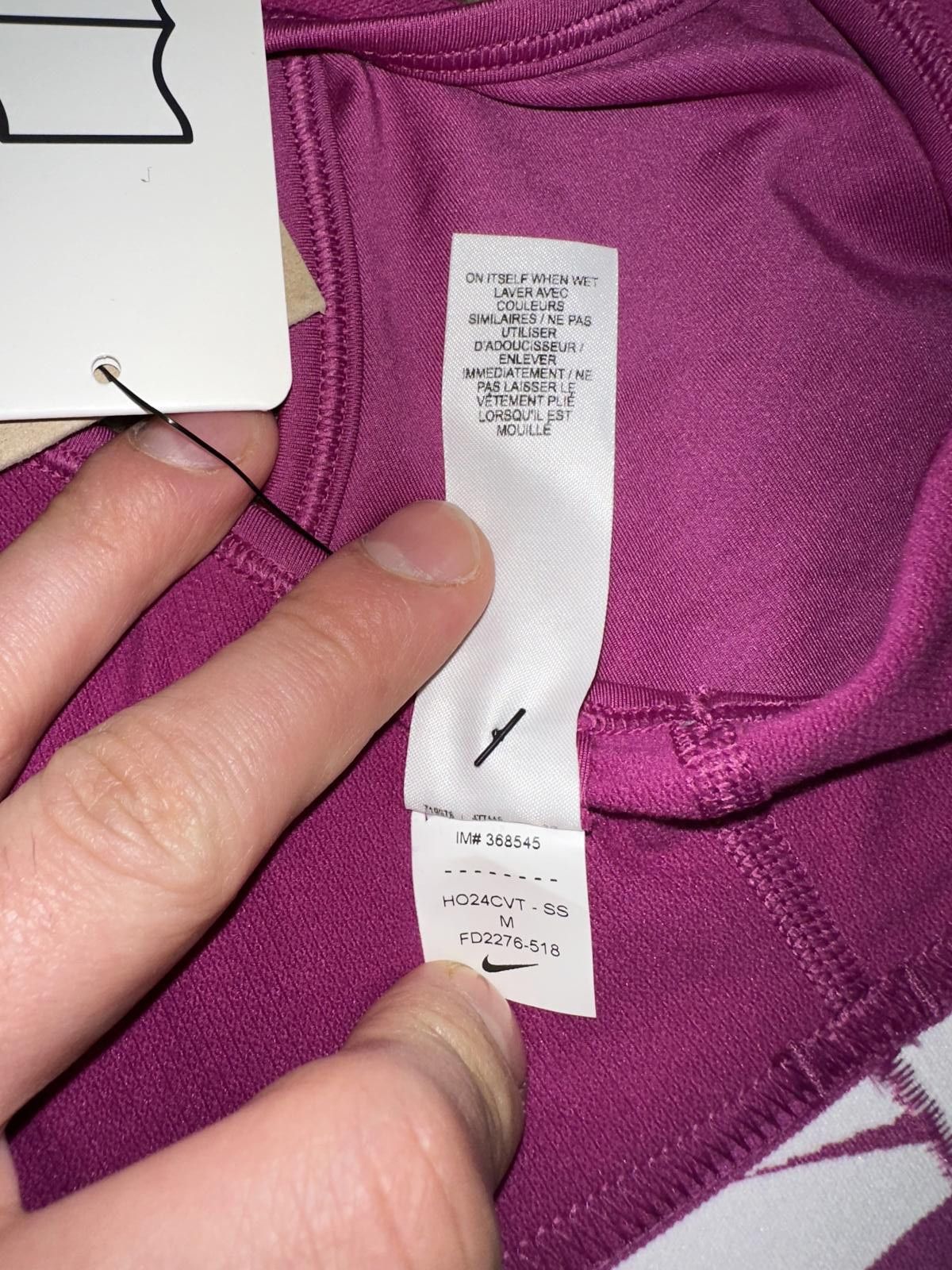 Nike Nike One Big Kids' (Girls') Swoosh Sports Bra Sample Size ONE SIZE - 7 Thumbnail