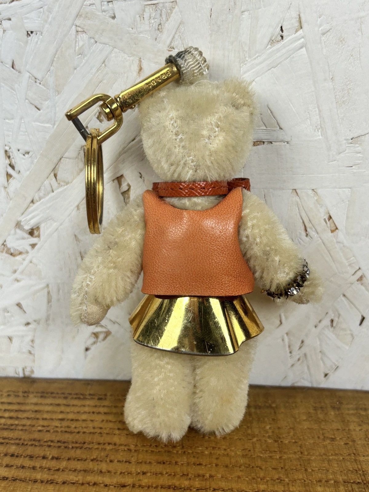 Prada Vintage Prada Metal Dress Teddy Bear Bag Charm Key Holder Size ONE SIZE - 6 Thumbnail