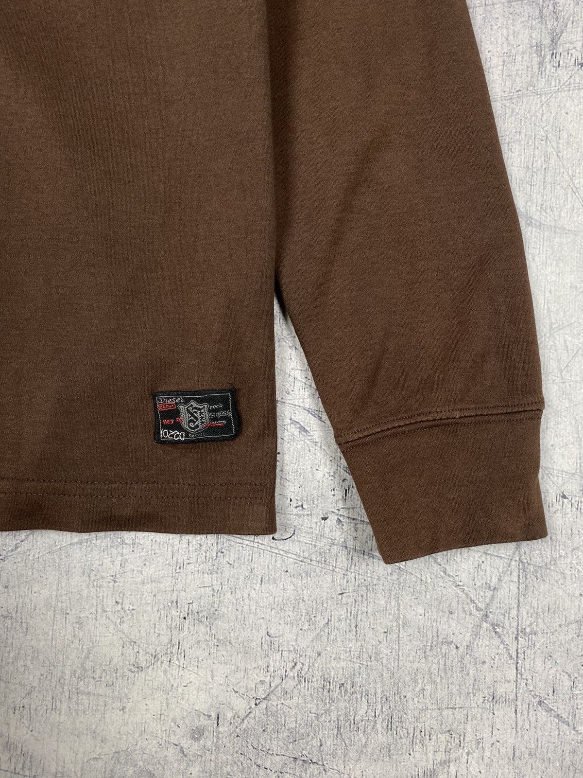 Designer × Diesel × Vintage Vintage Diesel Big Logo Avant-garde y2k Long Sleeve Shirt Size US M / EU 48-50 / 2 - 11 Thumbnail