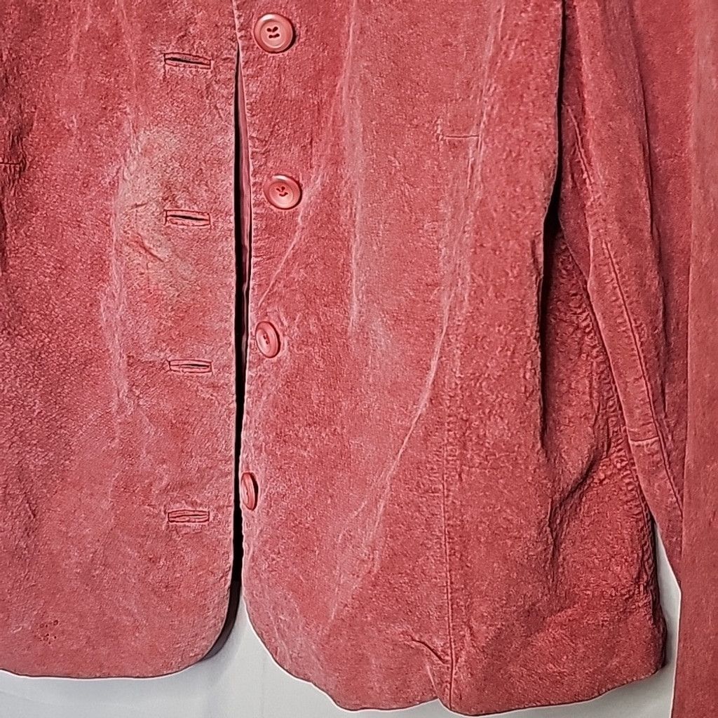 Pendleton 1980's Pendleton 100% leather vintage wine 5 button jacket M Size M / US 6-8 / IT 42-44 - 4 Thumbnail