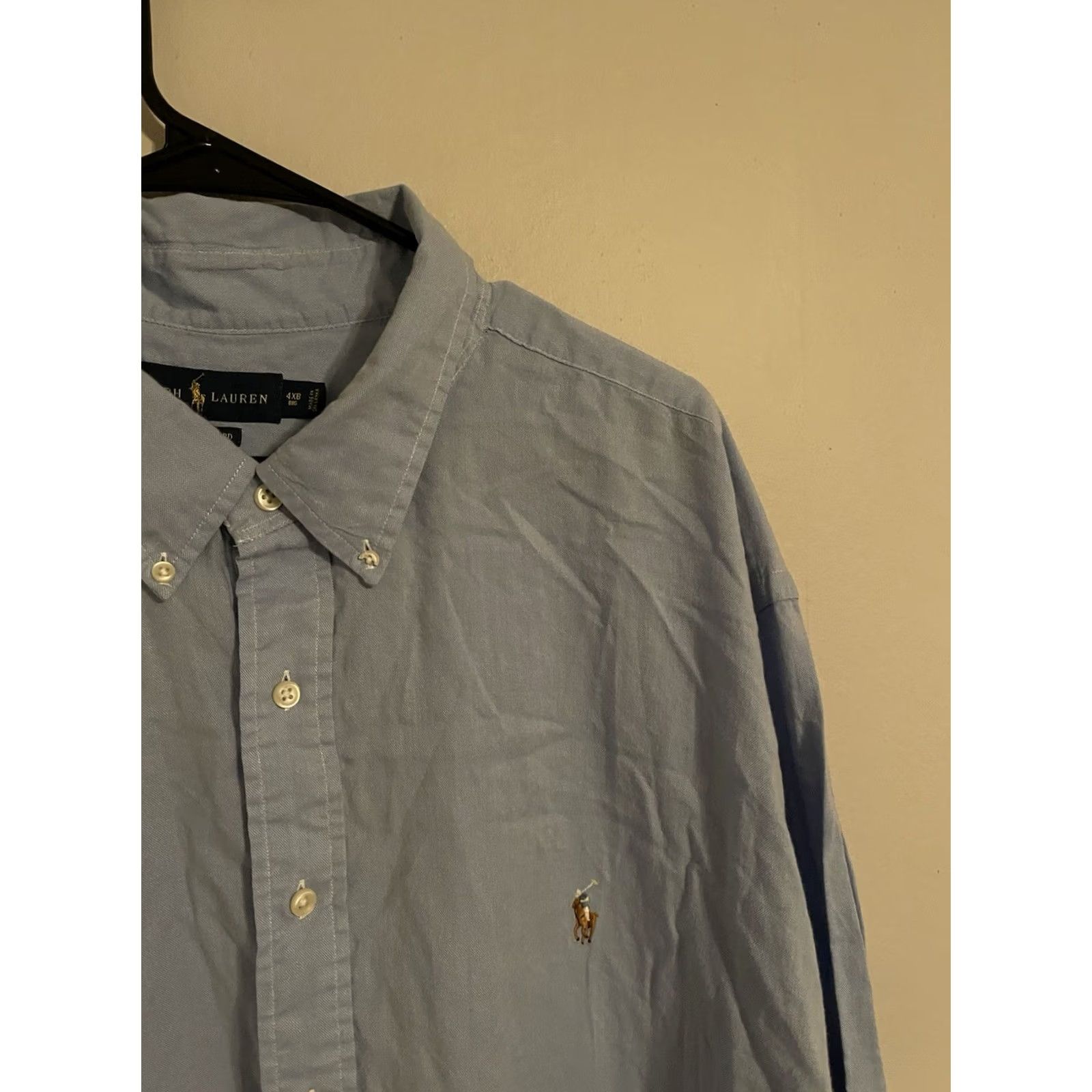 Polo Ralph Lauren Polo Ralph Lauren Chambray Oxford Blue L/S Button Up Shirt Men Big 4XB Shirt Button-Up Shirt Jersey Logo Size US XXL / EU 58 / 5 - 2 Thumbnail
