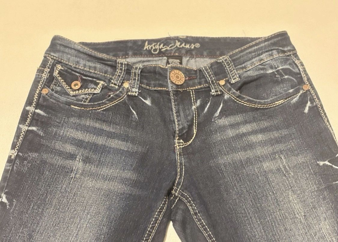 Other Ariya Women's Dark Blue Flared Jeans Size 30" / US 8 / IT 44 - 4 Thumbnail