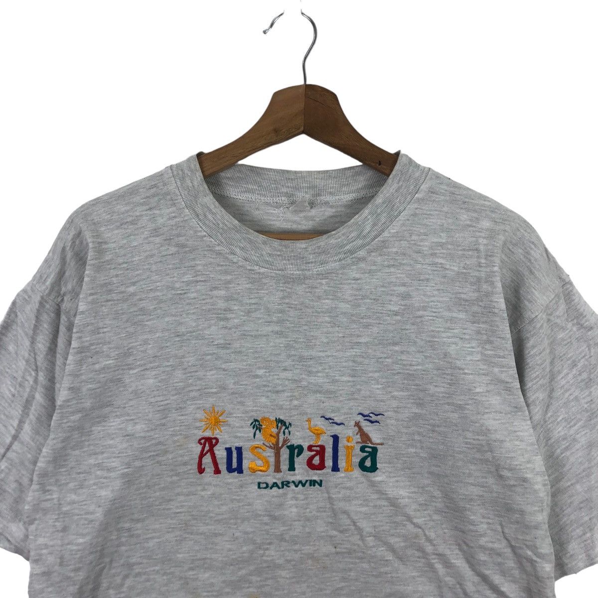 Vintage Vintage AUSTRALIA DARWIN Nature Embroidered Tee Shirt Top Size M / US 6-8 / IT 42-44 - 2 Thumbnail