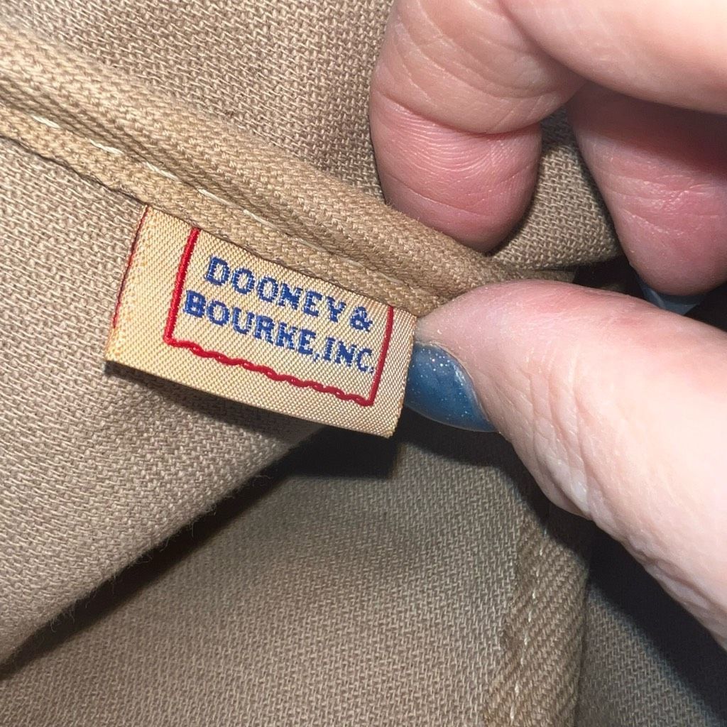 Dooney & Bourke Dooney & Bourke Large Canvas And Vachetta Leather Tote Bag Size ONE SIZE - 12 Thumbnail