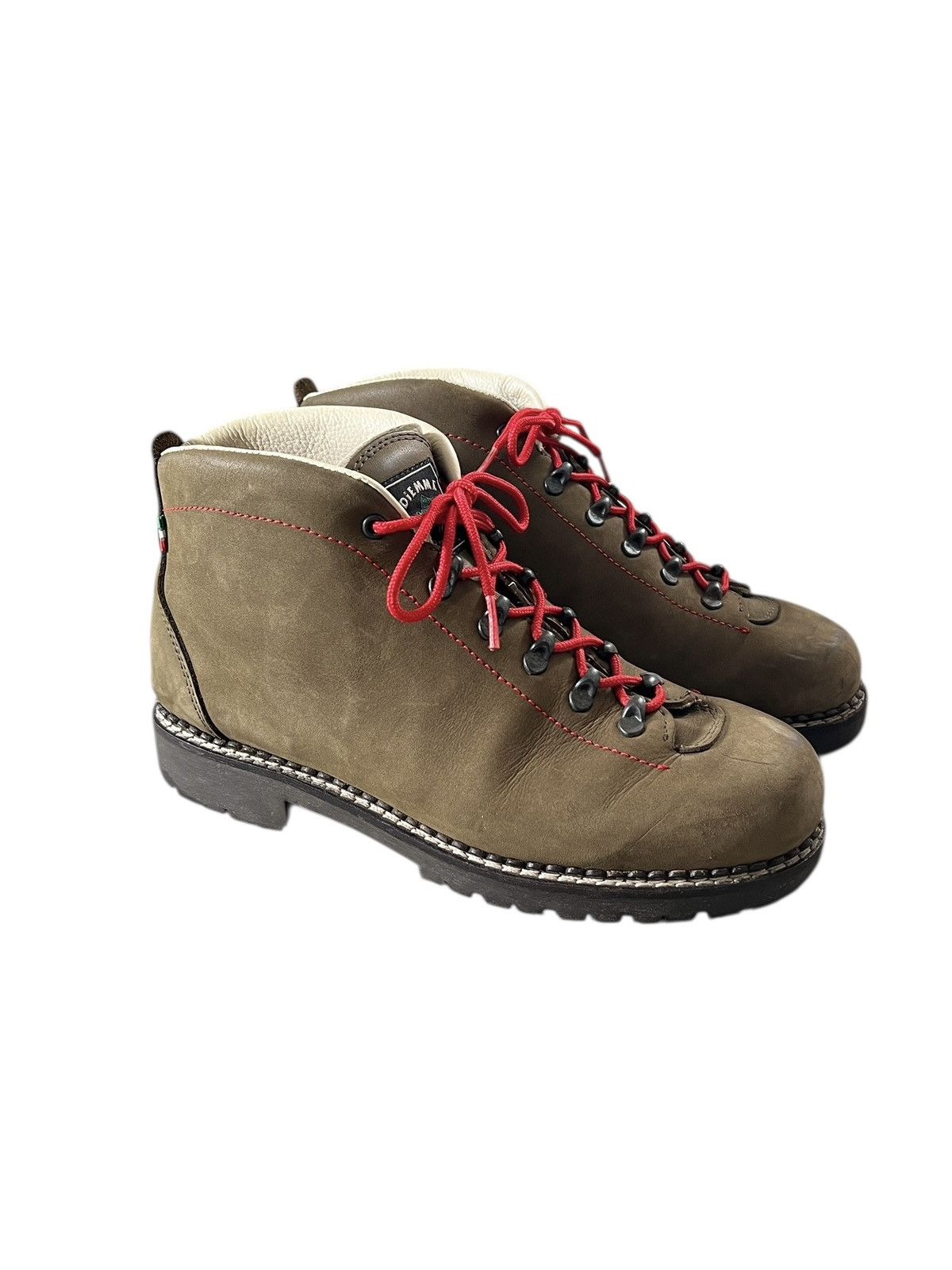 Diemme Vintage Diemme Olive Hand Made Mountain Boots Size US 10 / EU 43 - 1 Thumbnail